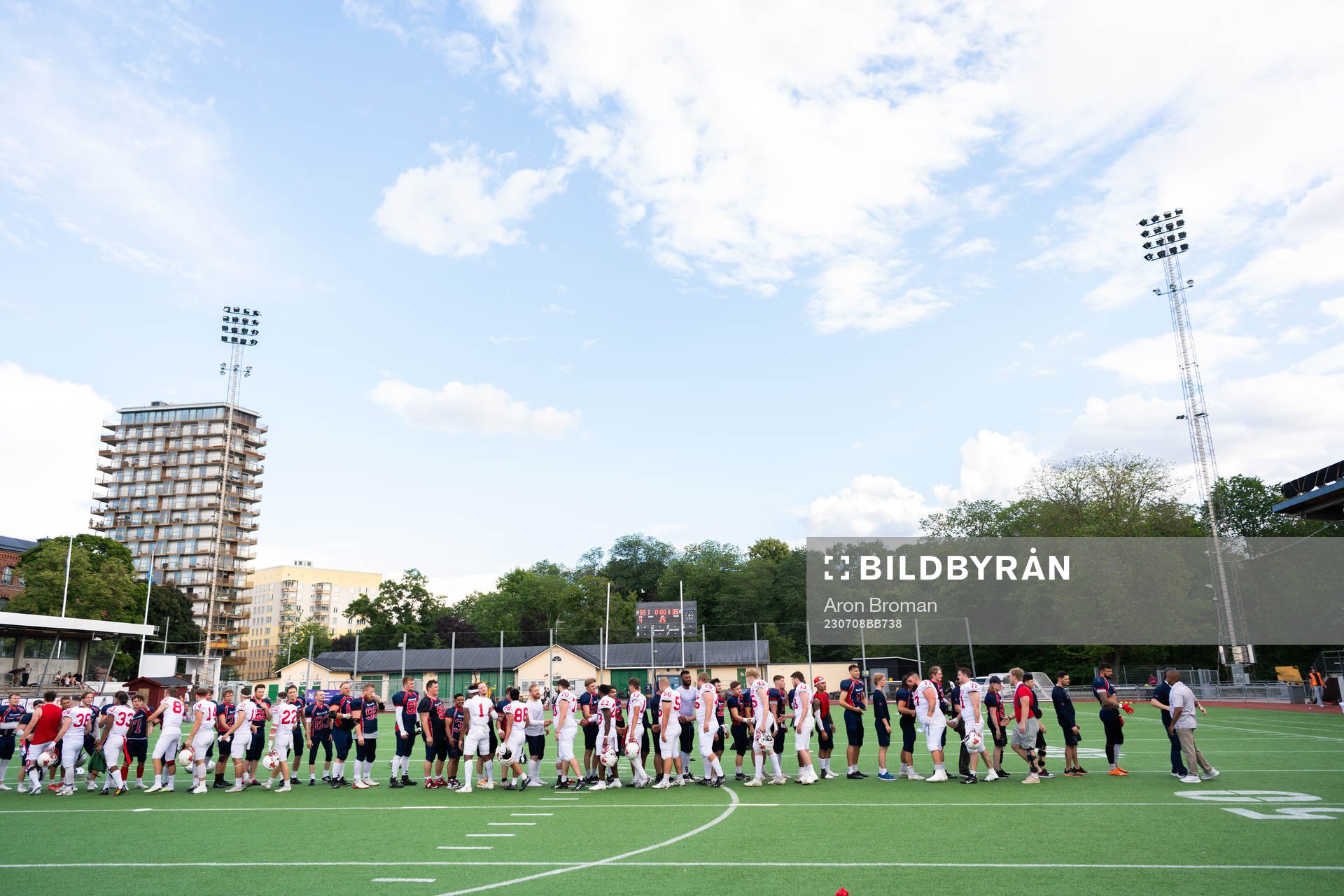 under SM-finalen i Amerikansk Fotboll mellan Stockholm Mean