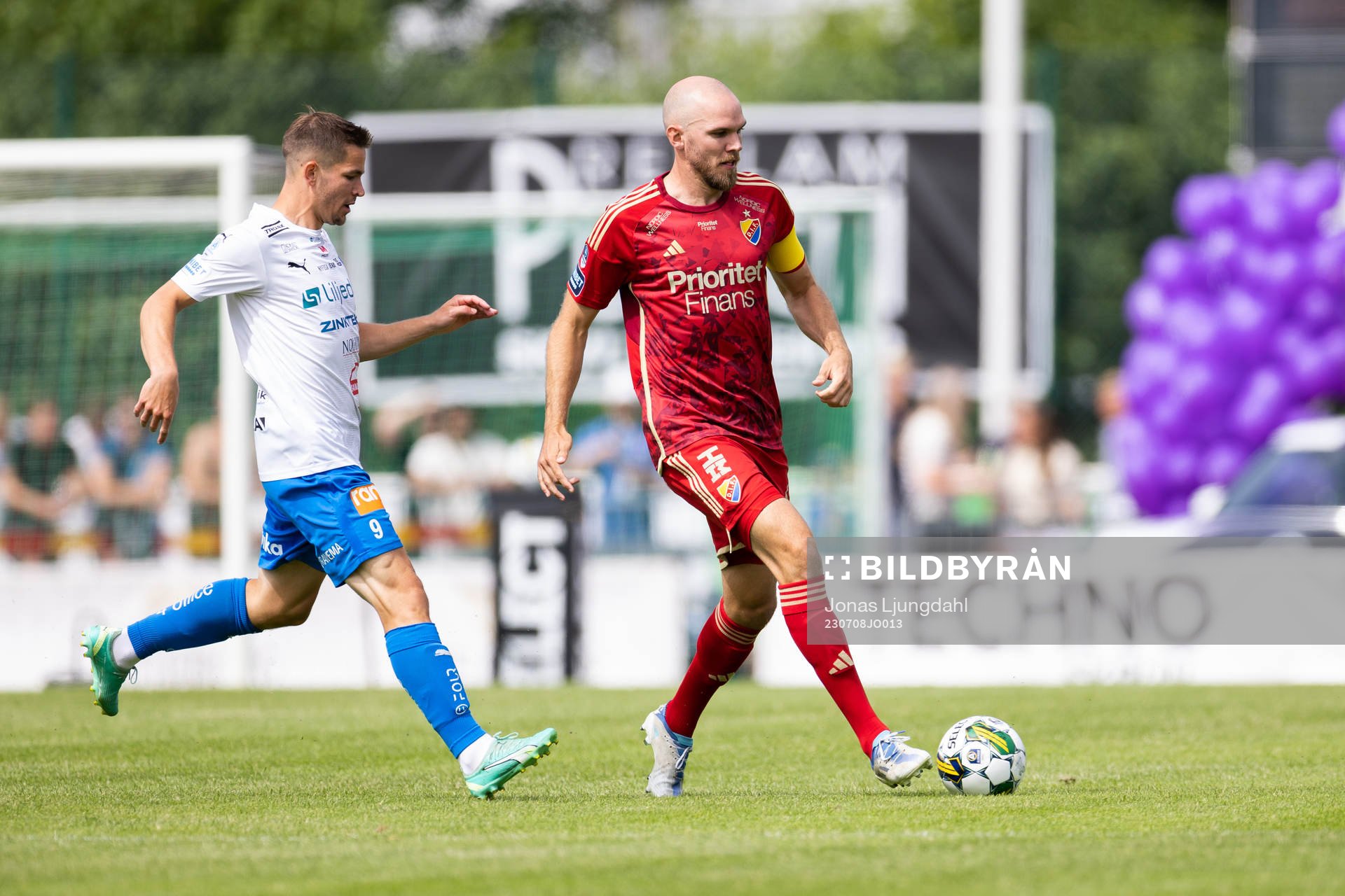 Värnamos Oscar Johansson och Djurgårdens Marcus Danielson