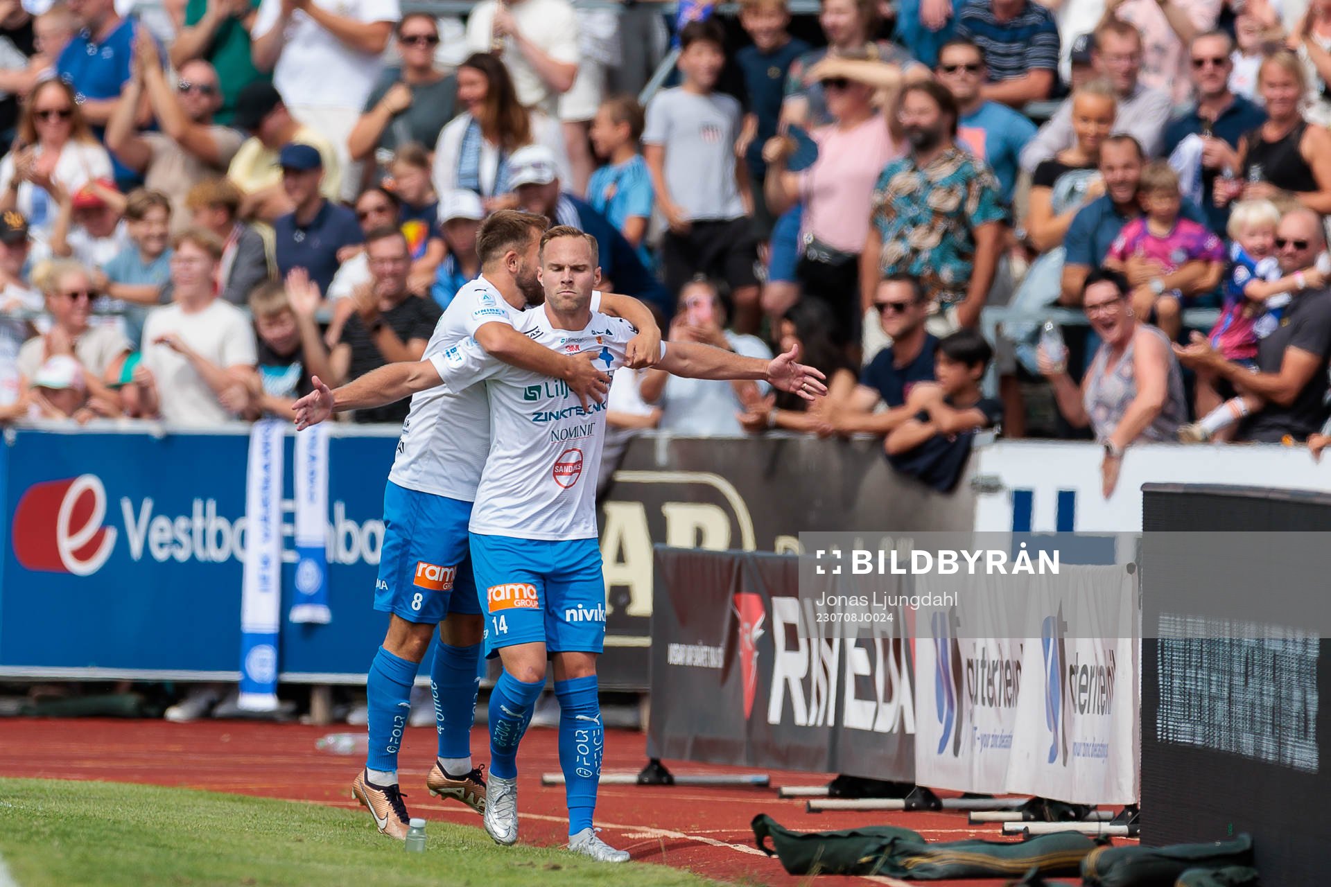 Värnamos Gustav Engvall jublar