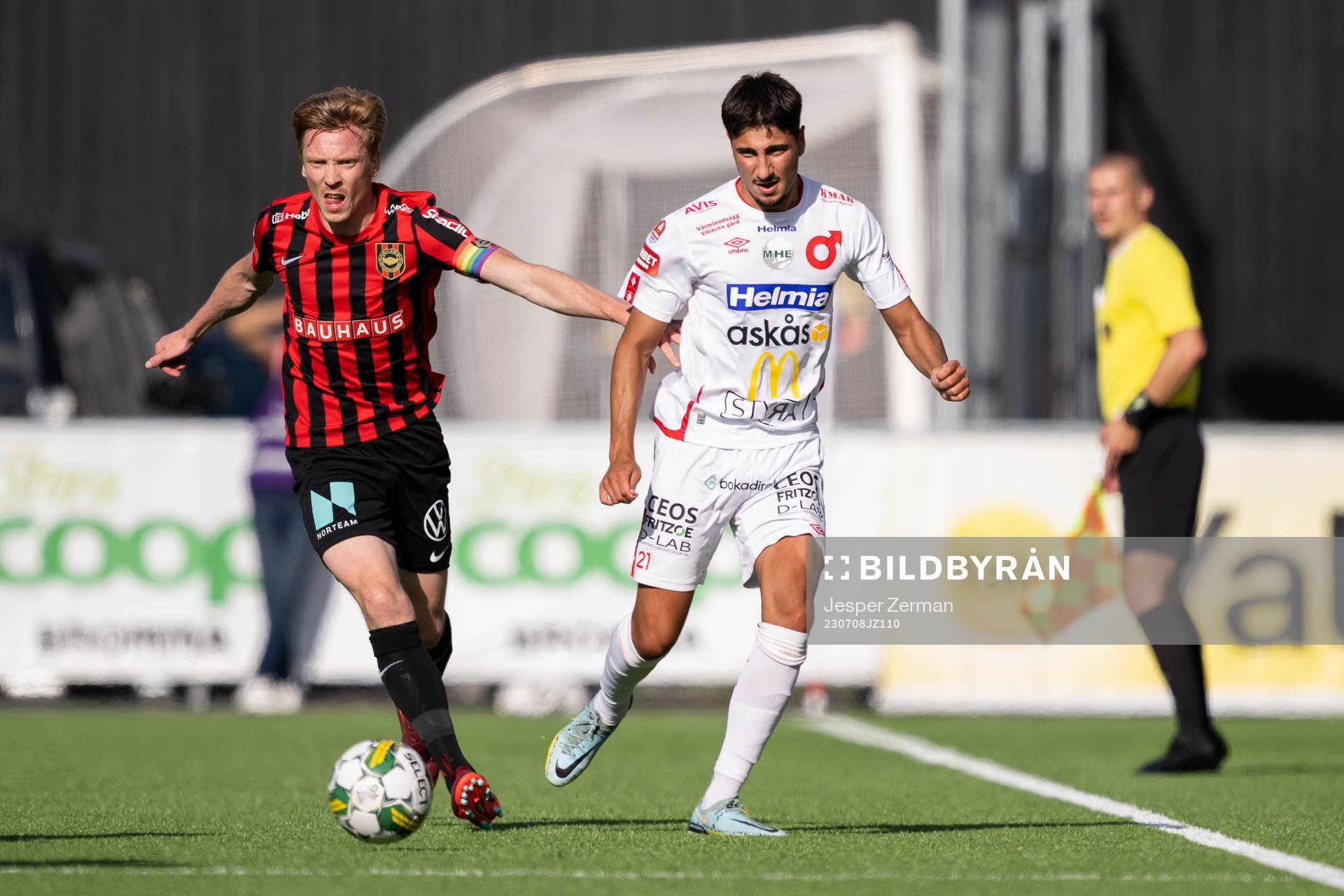 Brommapojkarnas Gustav Sandberg Magnusson och Degerfors