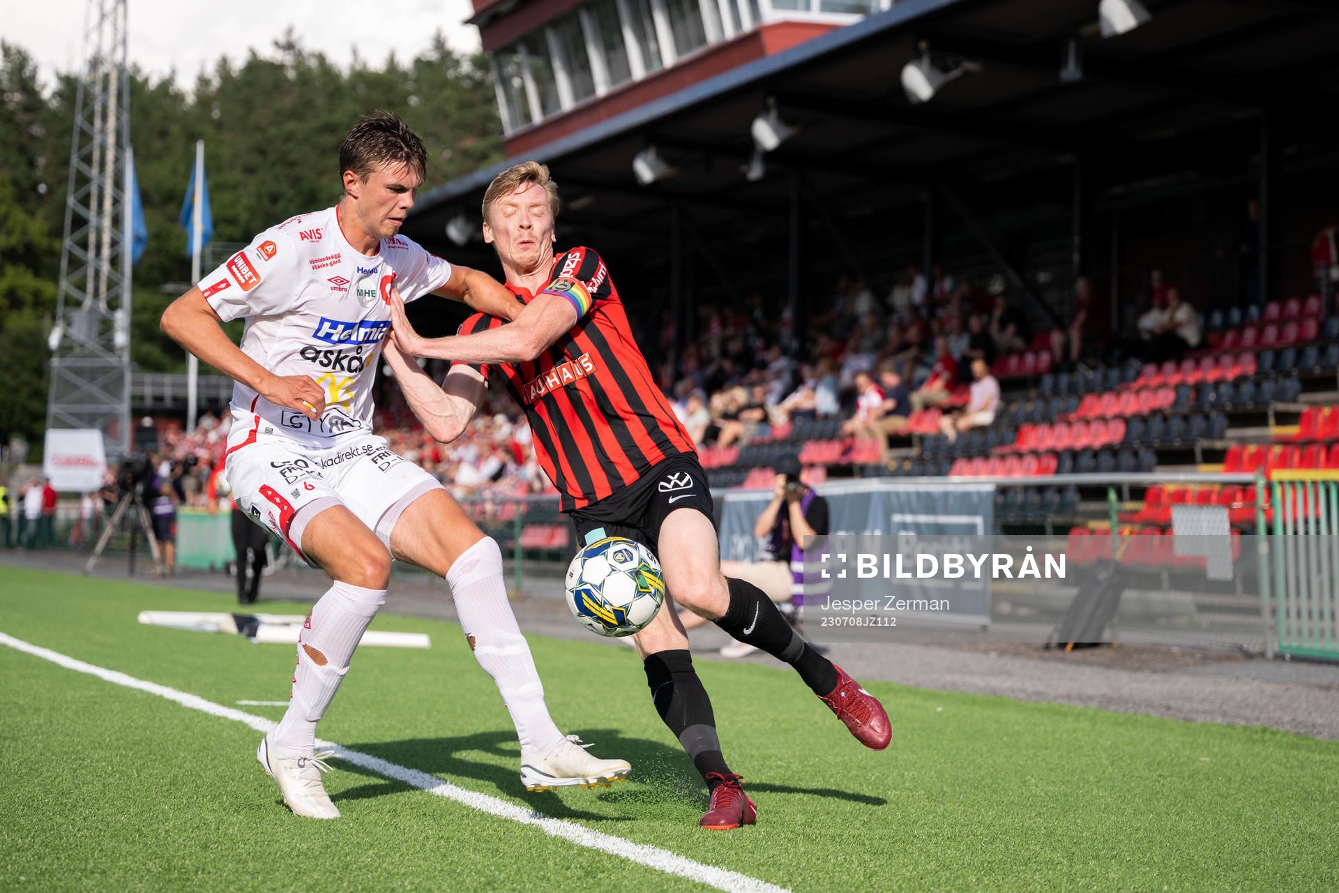 Brommapojkarnas Gustav Sandberg Magnusson och Degerfors