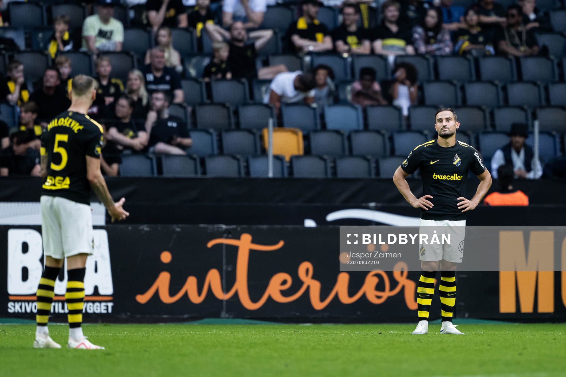AIKs Alexander Milosevic och Alexander Milosevic deppar