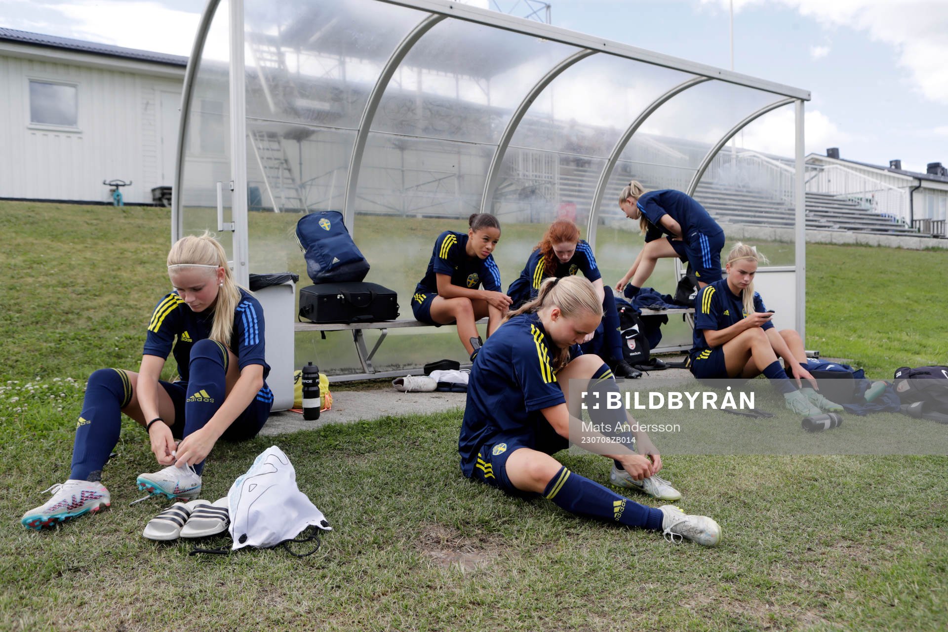 Under en träning med Sveriges u16 landslag