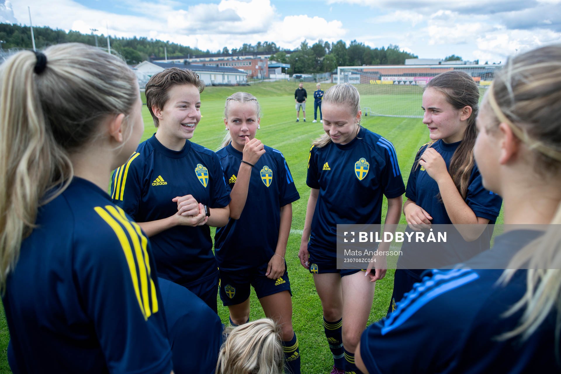 Isabelle Goldman, Maja Nilsson, Ella Lundin och Saga