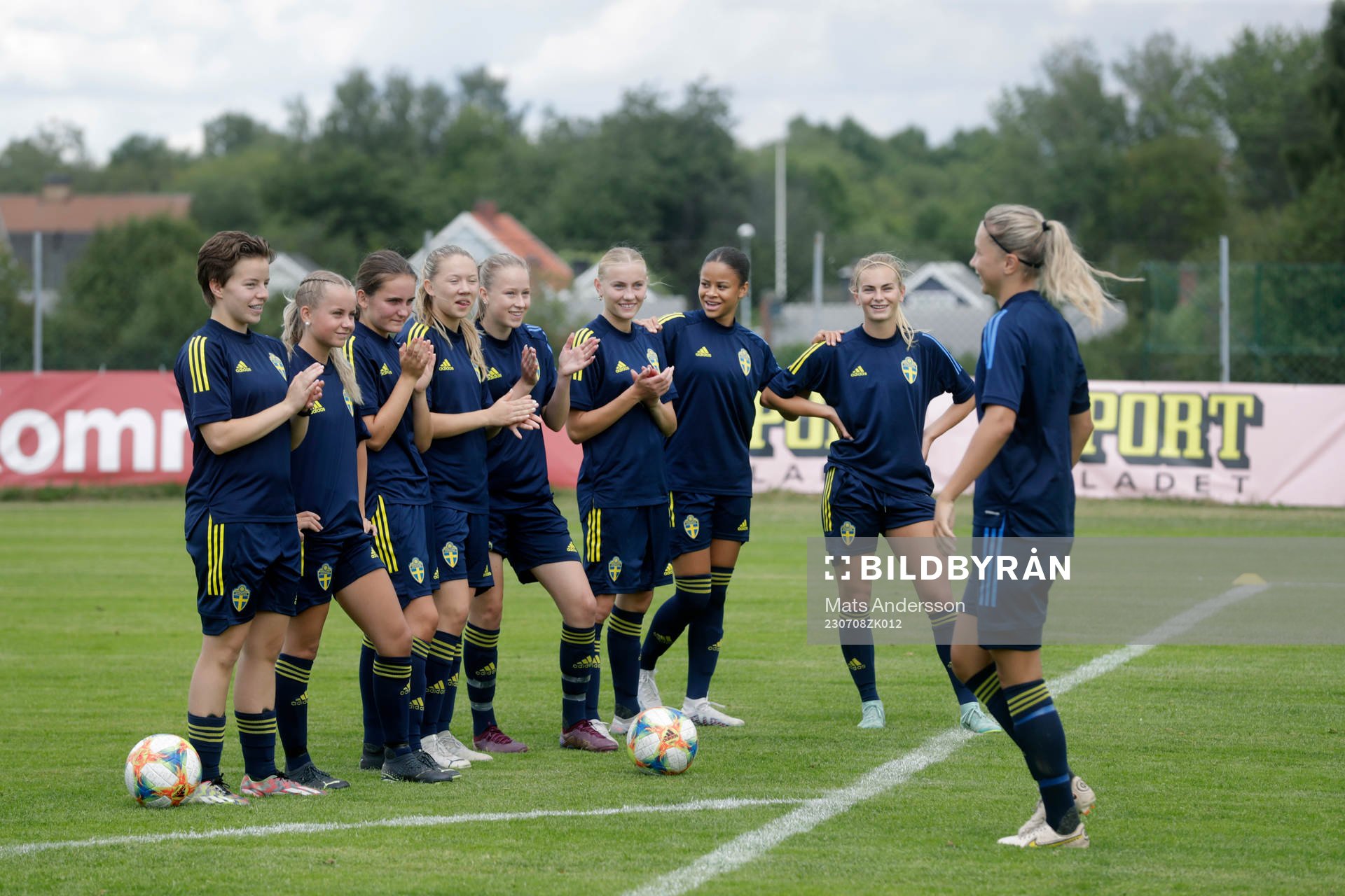 Under en träning med Sveriges u16 landslag
