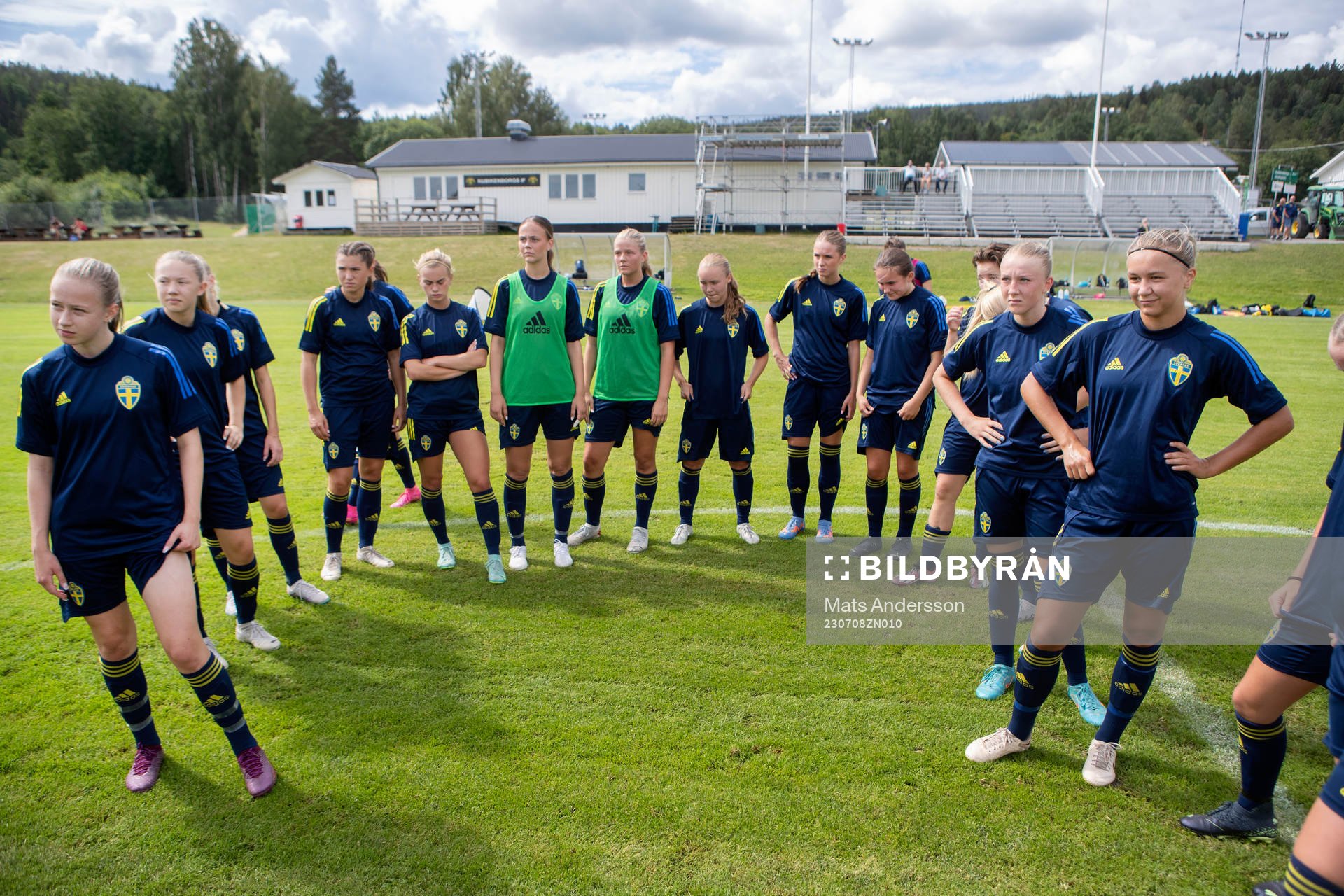 Under en träning med Sveriges u16 landslag