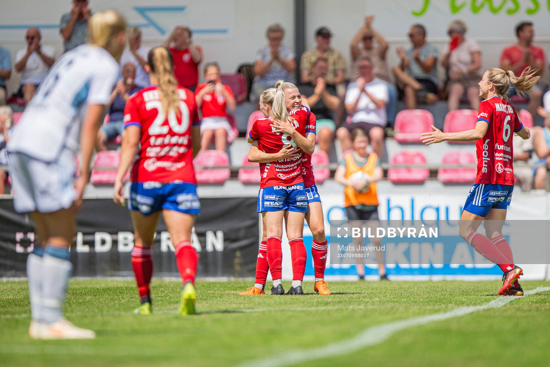 Vittsjös Jutta Rantala jublar