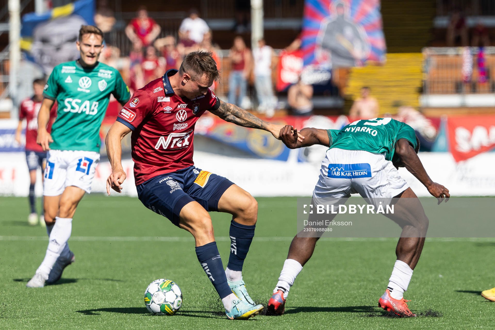Örgrytes Amel Mujanic och Brages Kevin Appiah Nyarko