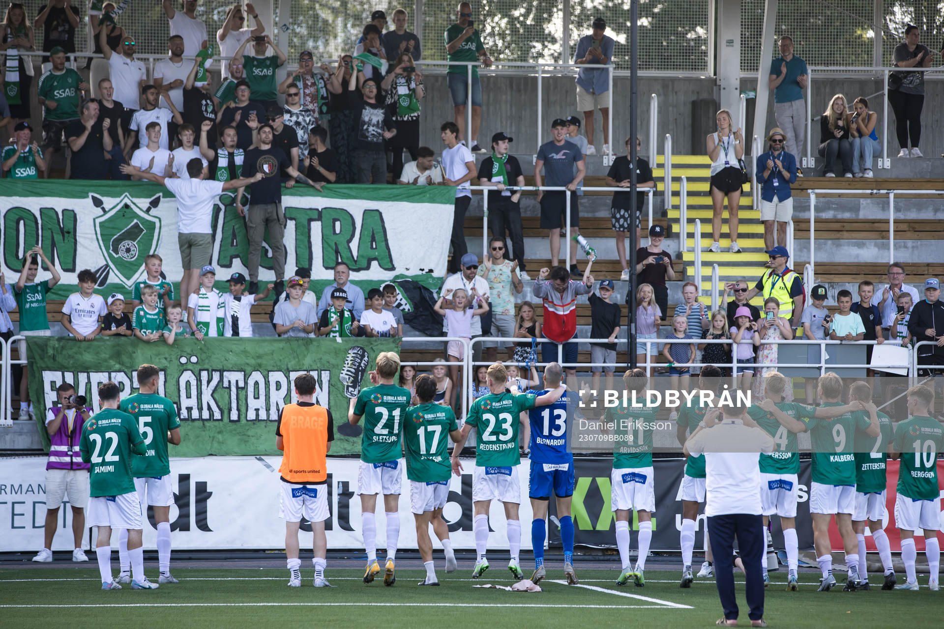 Brages spelarna jublar