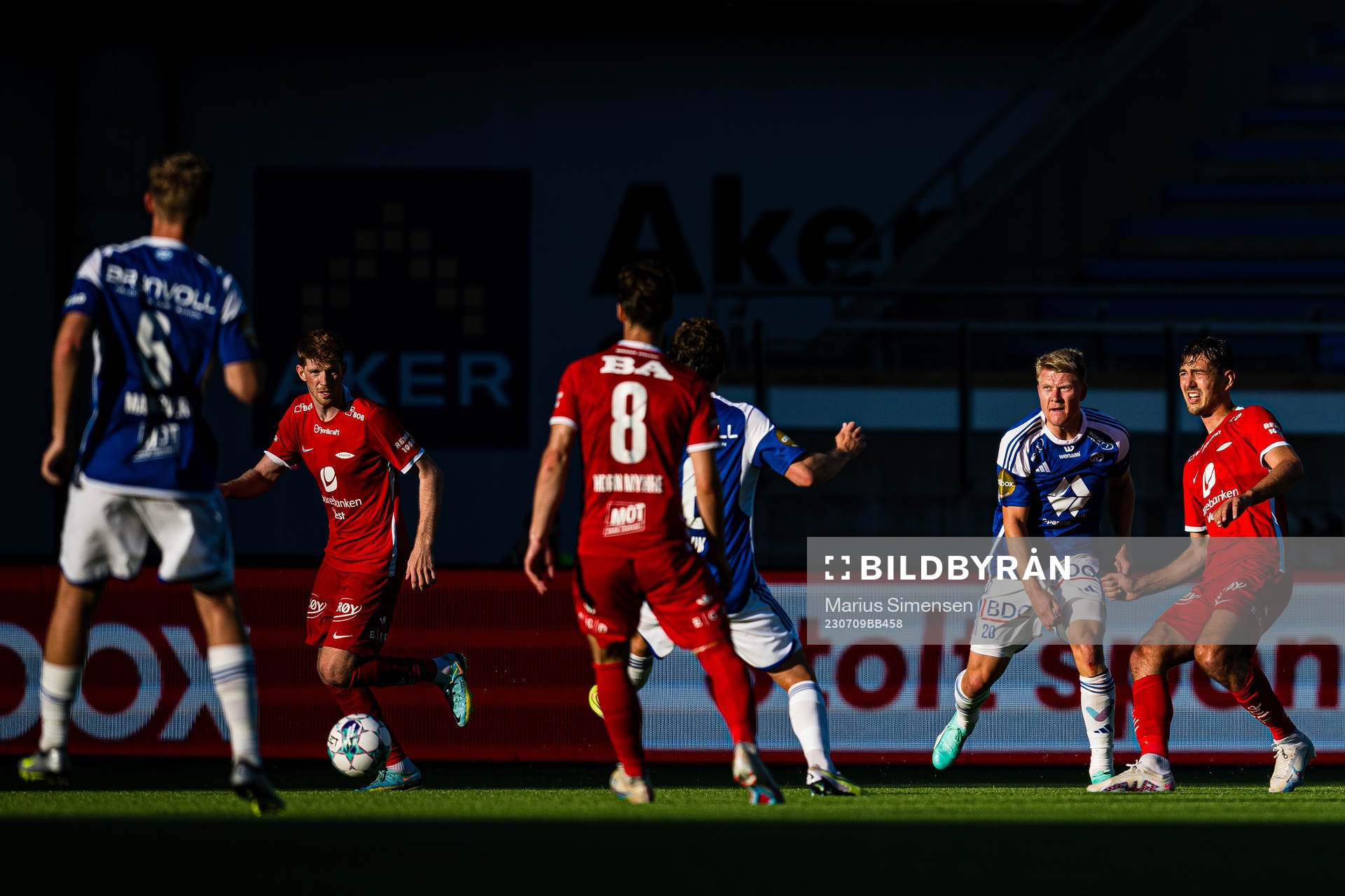 Kristian Eriksen of Molde and Fredrik Pallesen Knudsen of