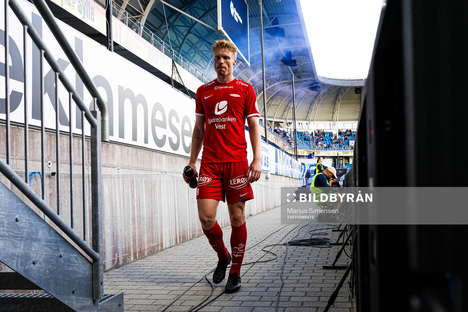 Sivert Heltne Nilsen of Brann looks dejected