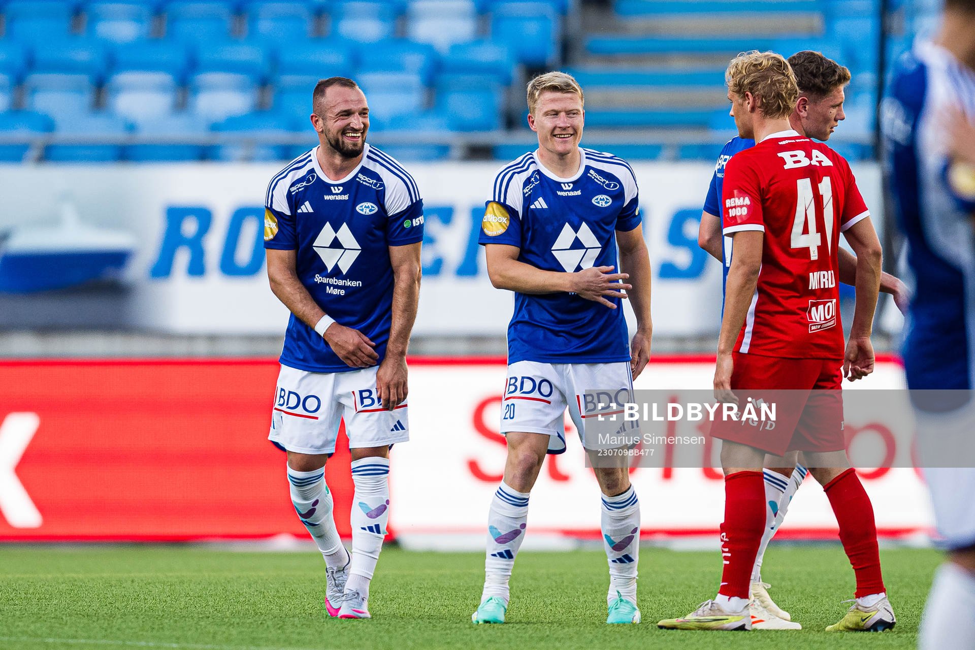 Veton Berisha of Molde celebrates
