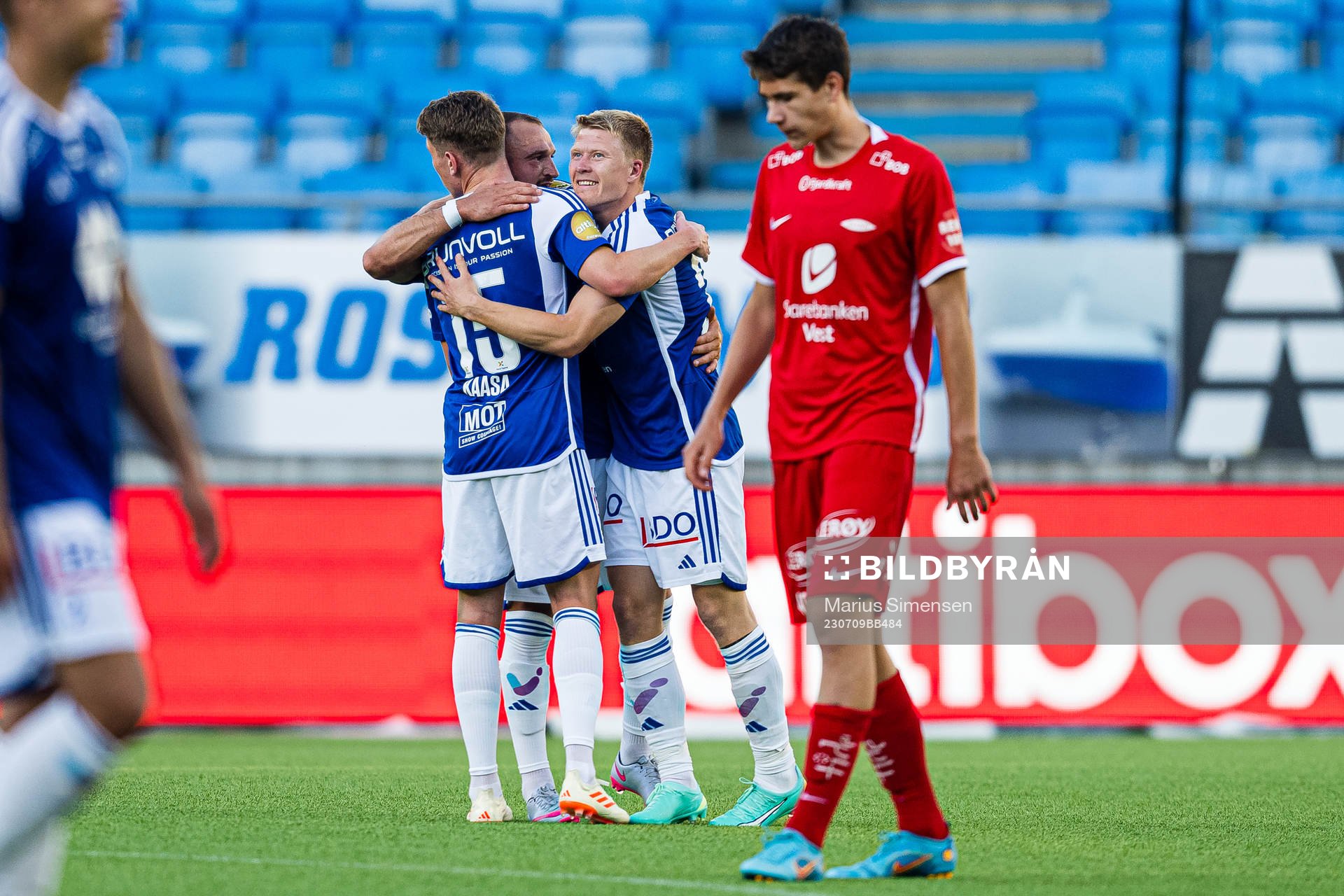 Veton Berisha and Kristian Eriksen of Molde celebrates
