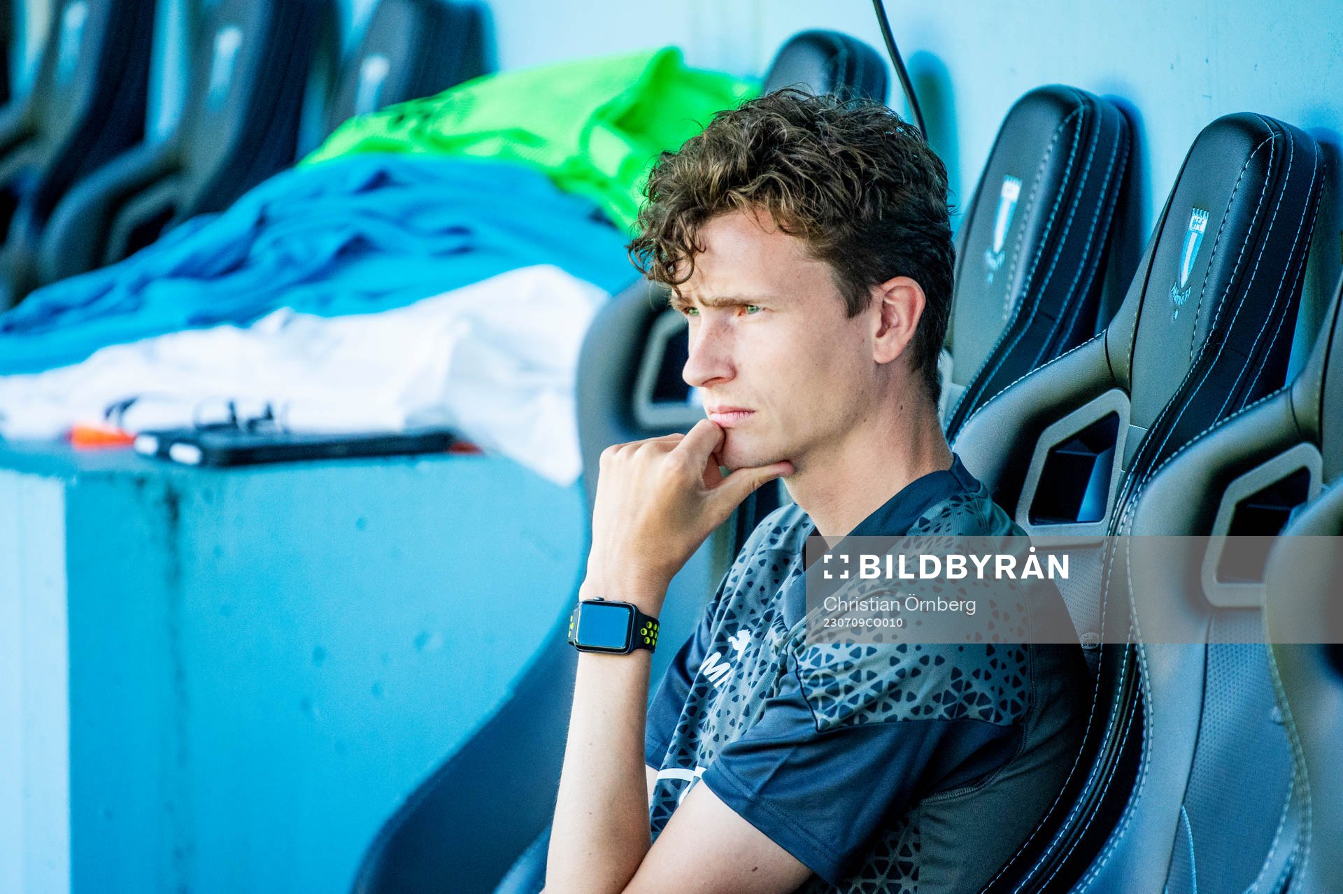 Malmö FFs assisterande tränare Martin Falk innan