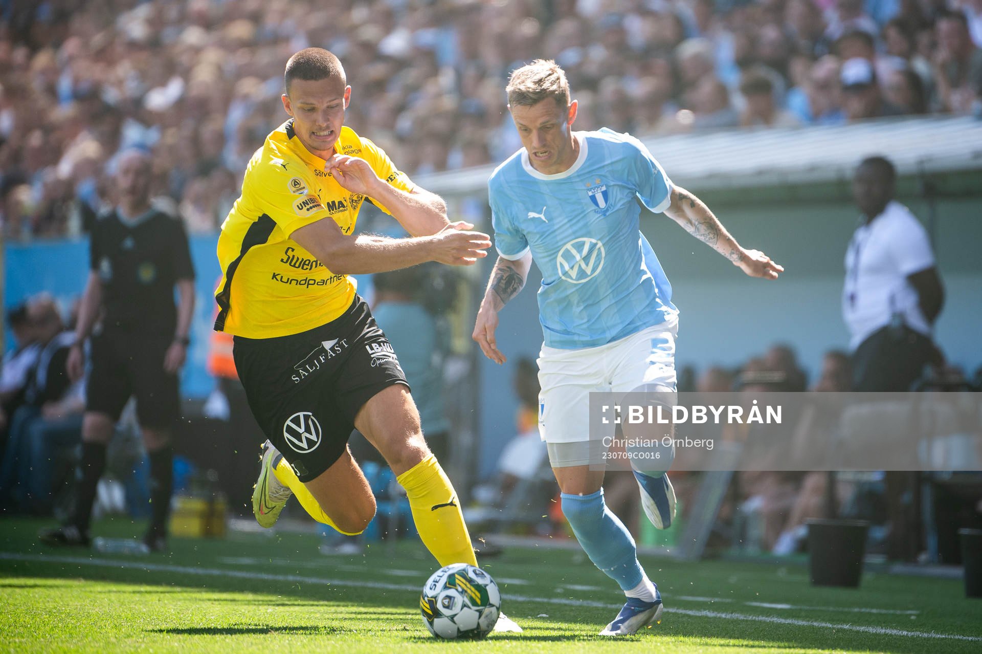 Mjällbys Noah Eile och Malmö FFs Søren Rieks