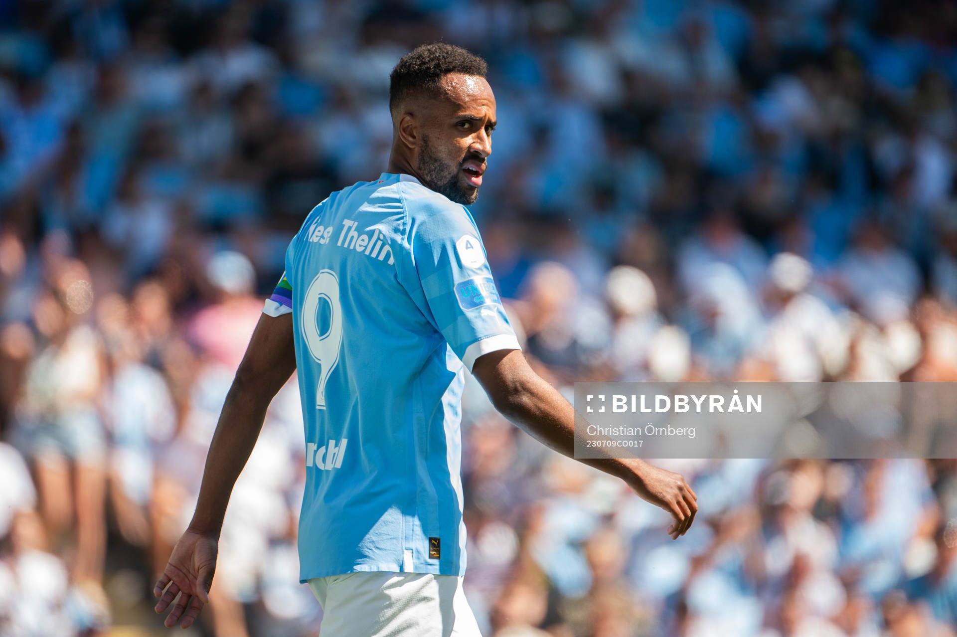 Malmö FFs Isaac Kiese Thelin deppar
