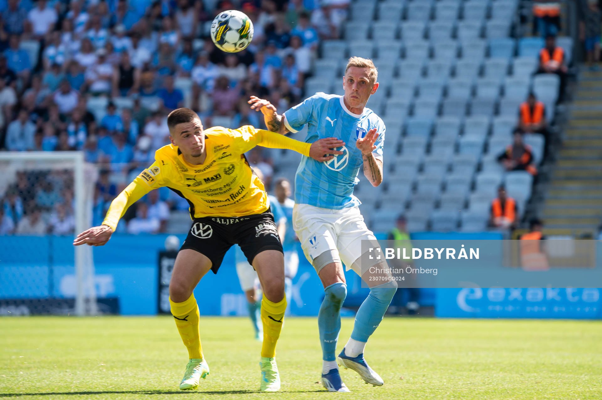 Mjällbys Noah Eile och Malmö FFs Søren Rieks