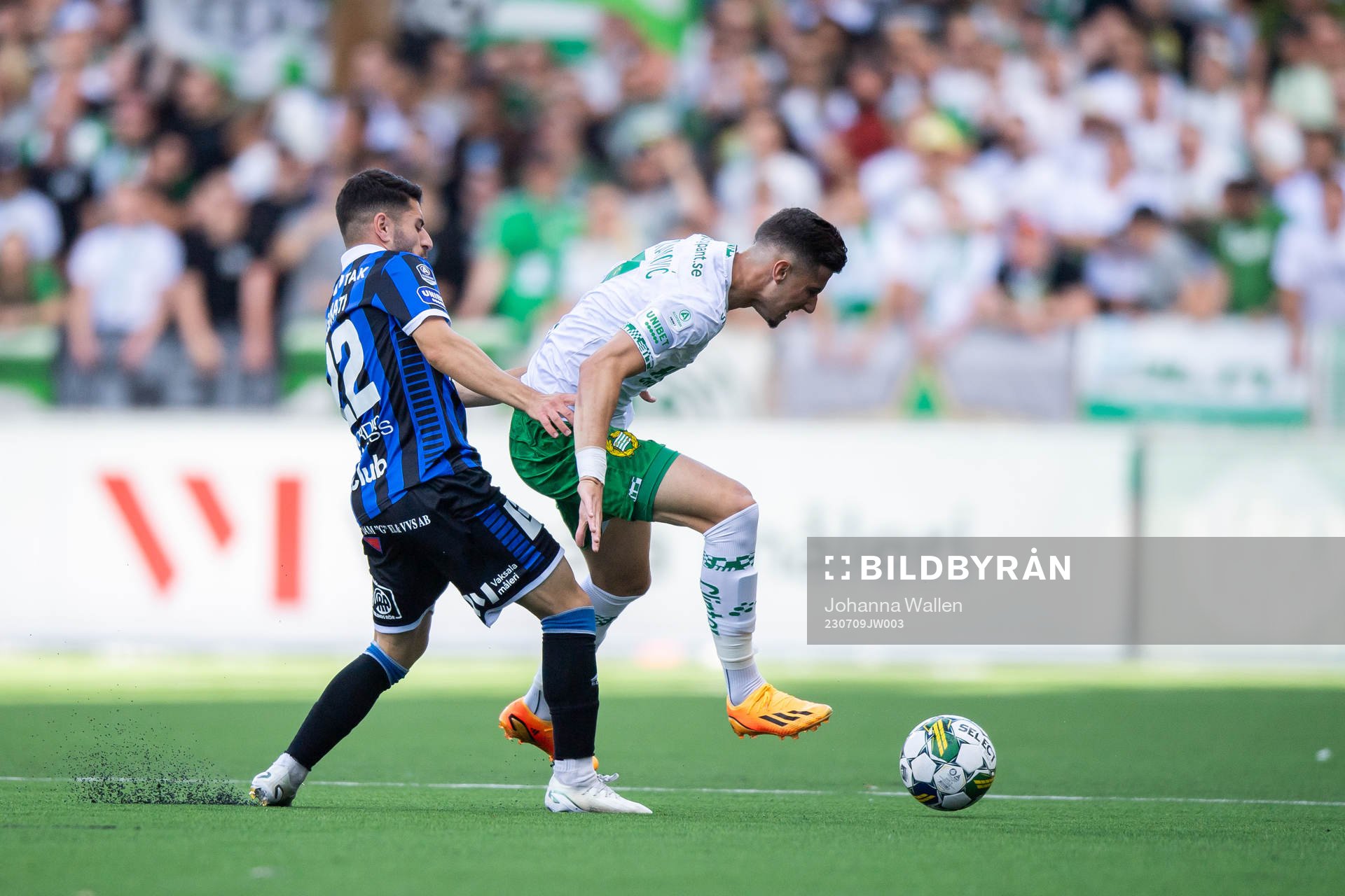 Sirius André Alsanati och Hammarbys Viktor Djukanovic