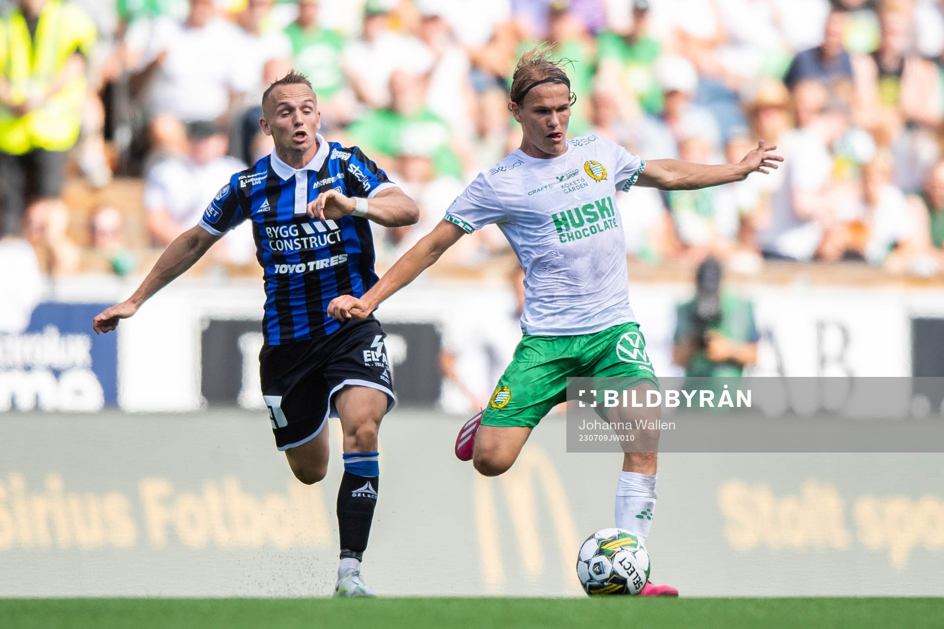 Sirius Aron Bjarnason och Hammarbys Markus Karlsson