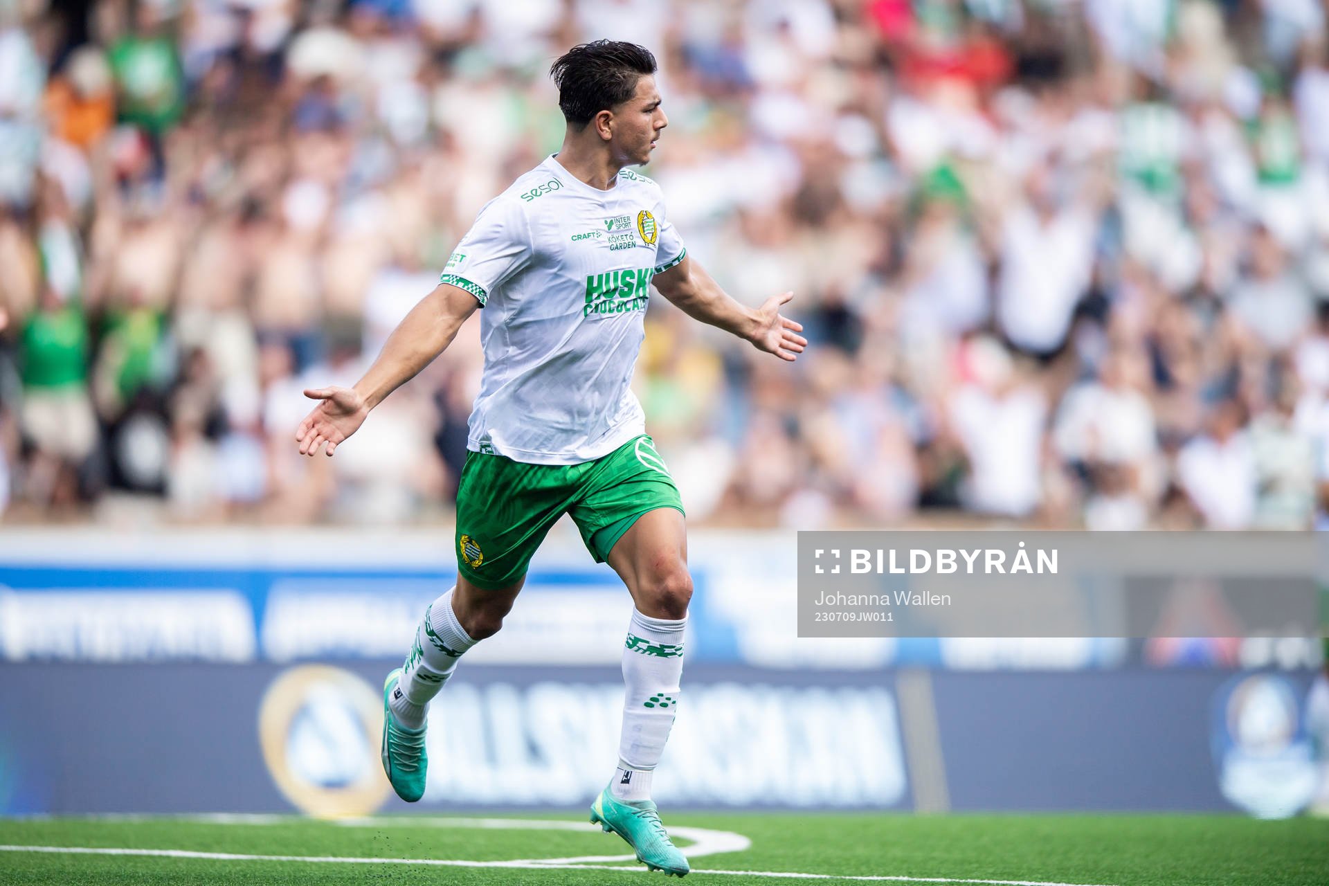 Hammarbys Jusef Erabi jublar