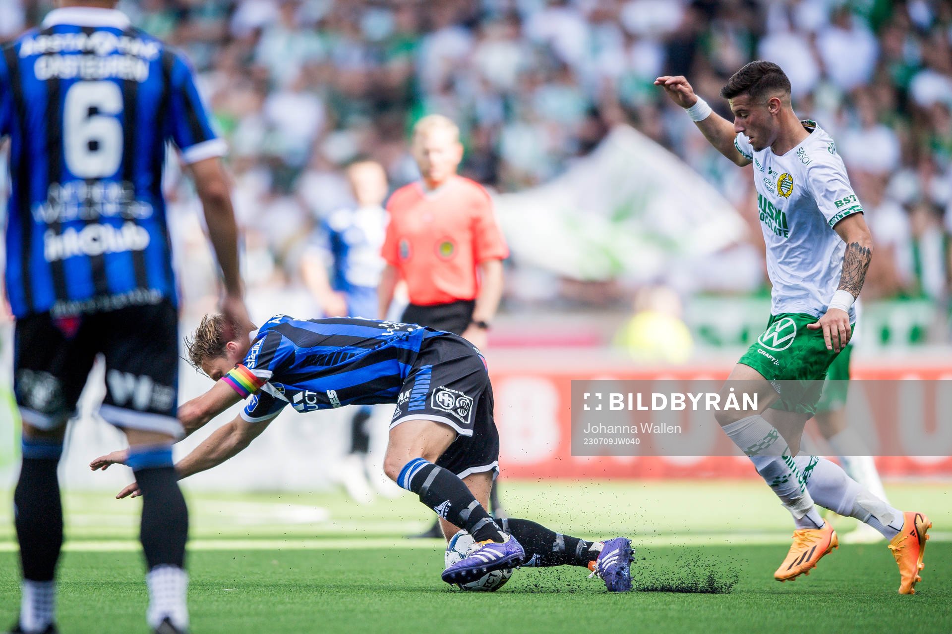 Sirius Daniel Stensson och Hammarbys Viktor Djukanovic