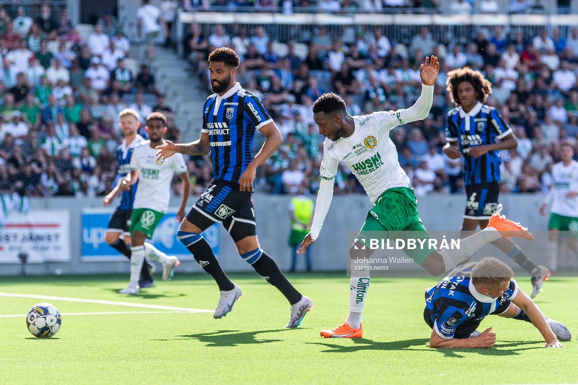 Sirius Kristopher Da Graca och Hammarbys Shaquille Pinas