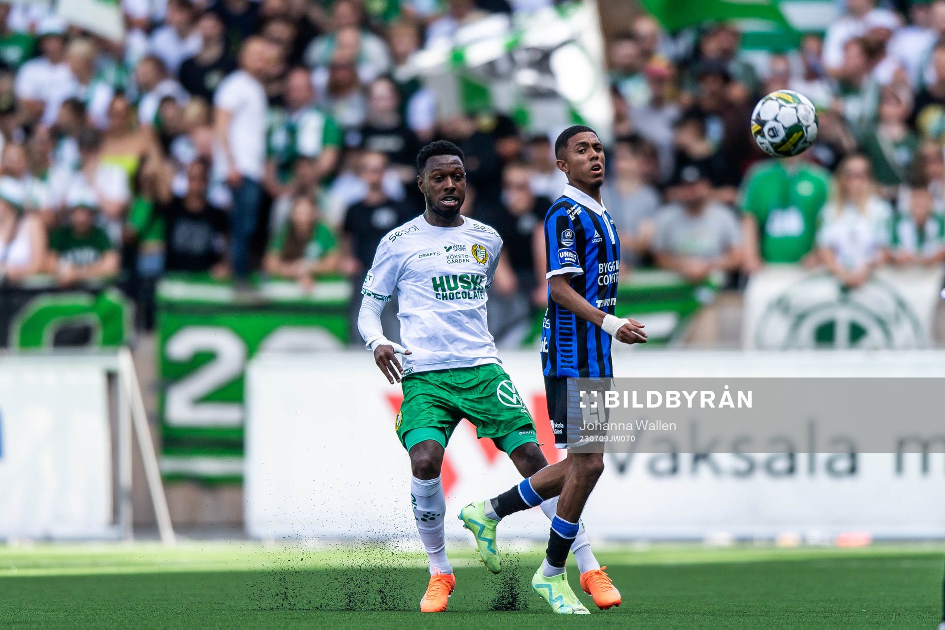 Hammarbys Shaquille Pinas och Sirius Tashreeq Matthews