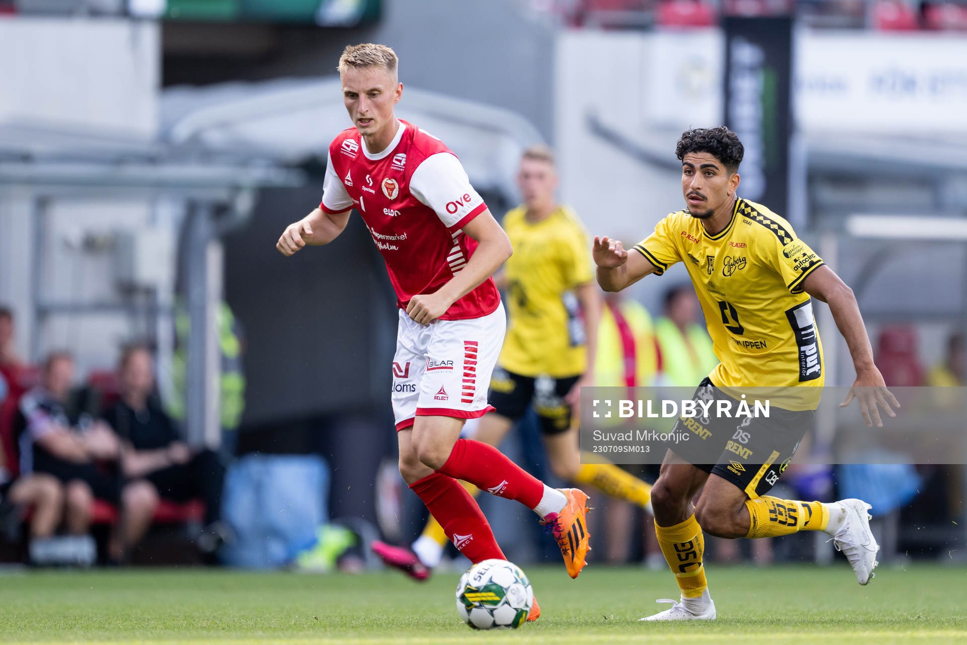 Kalmars Elias Olsson och Elfsborgs Ahmed Qasem