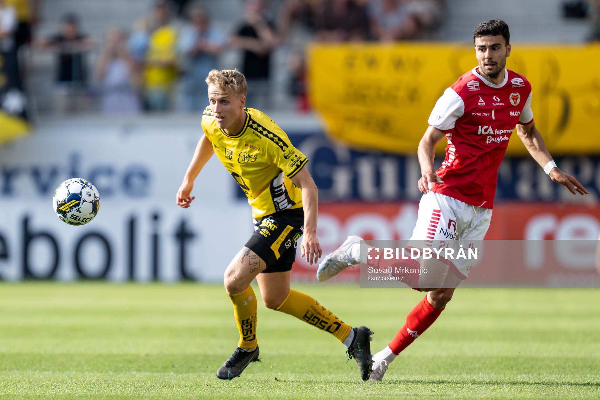 Elfsborgs Jeppe Møldrup Okkels och Kalmars Deniz Hummet