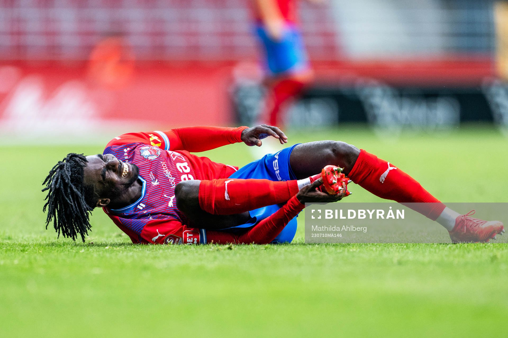 Helsingborgs Benjamin Acquah har ont