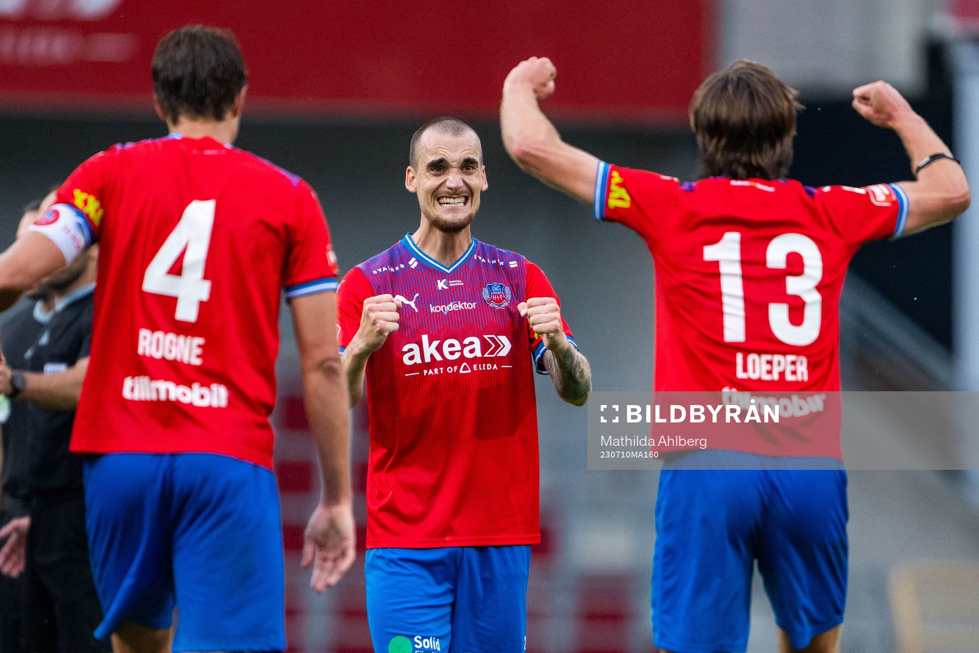 Helsingborgs Adam Hellborg jublar