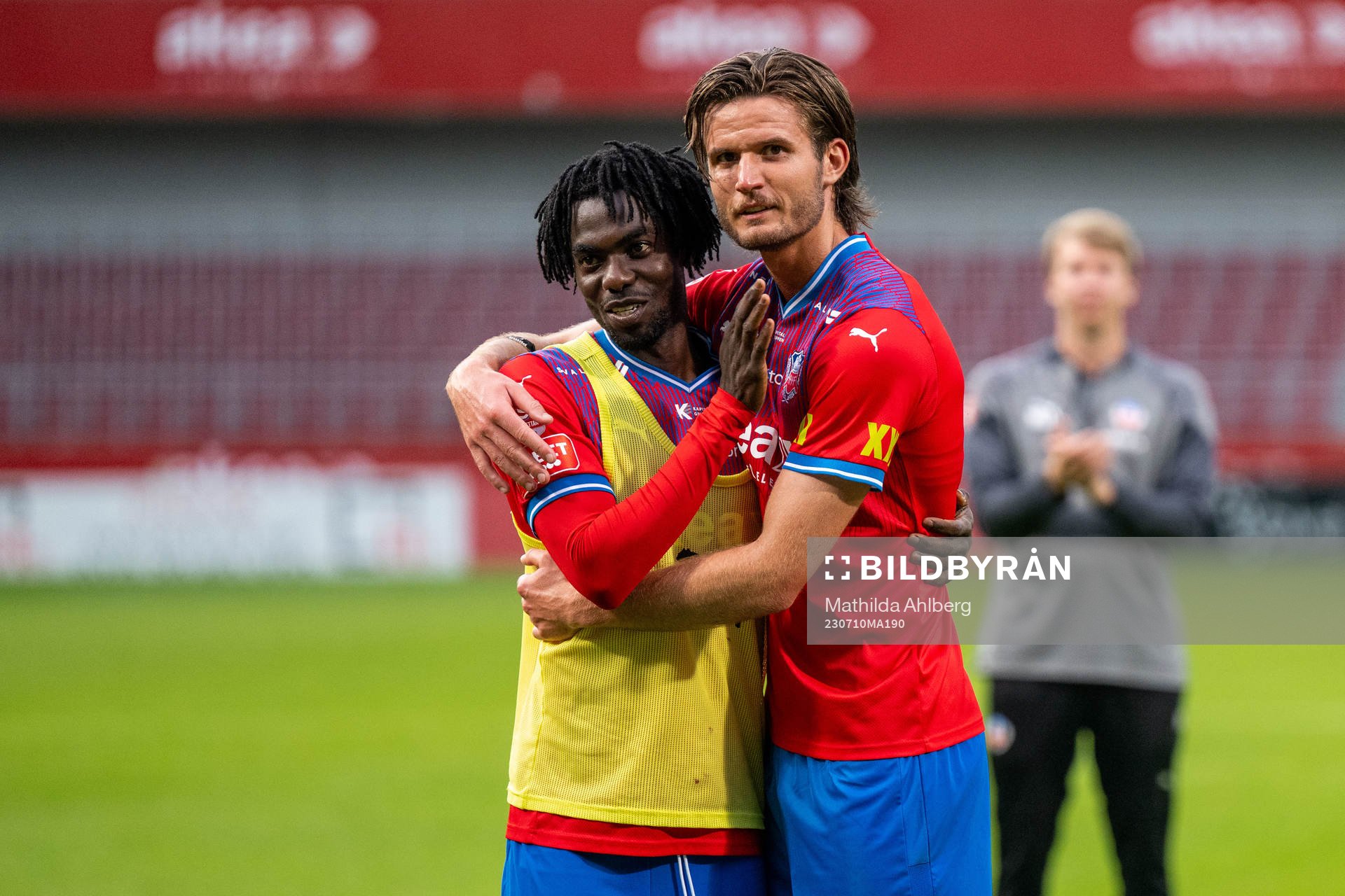 Helsingborgs Benjamin Acquah och Wilhelm Loeper
