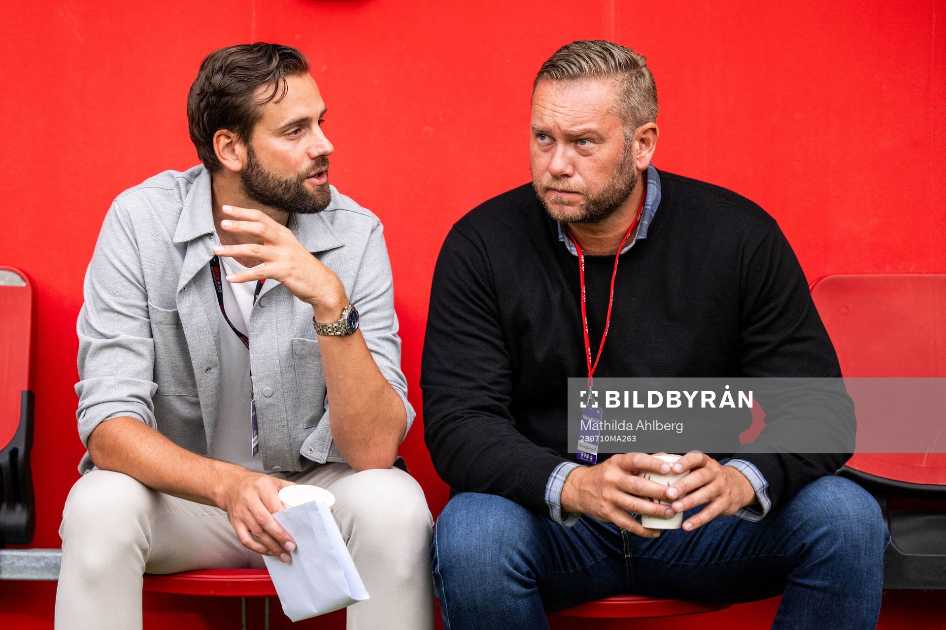 Helsingborgs tillförordnade sportchef  Mikael Dahlberg och