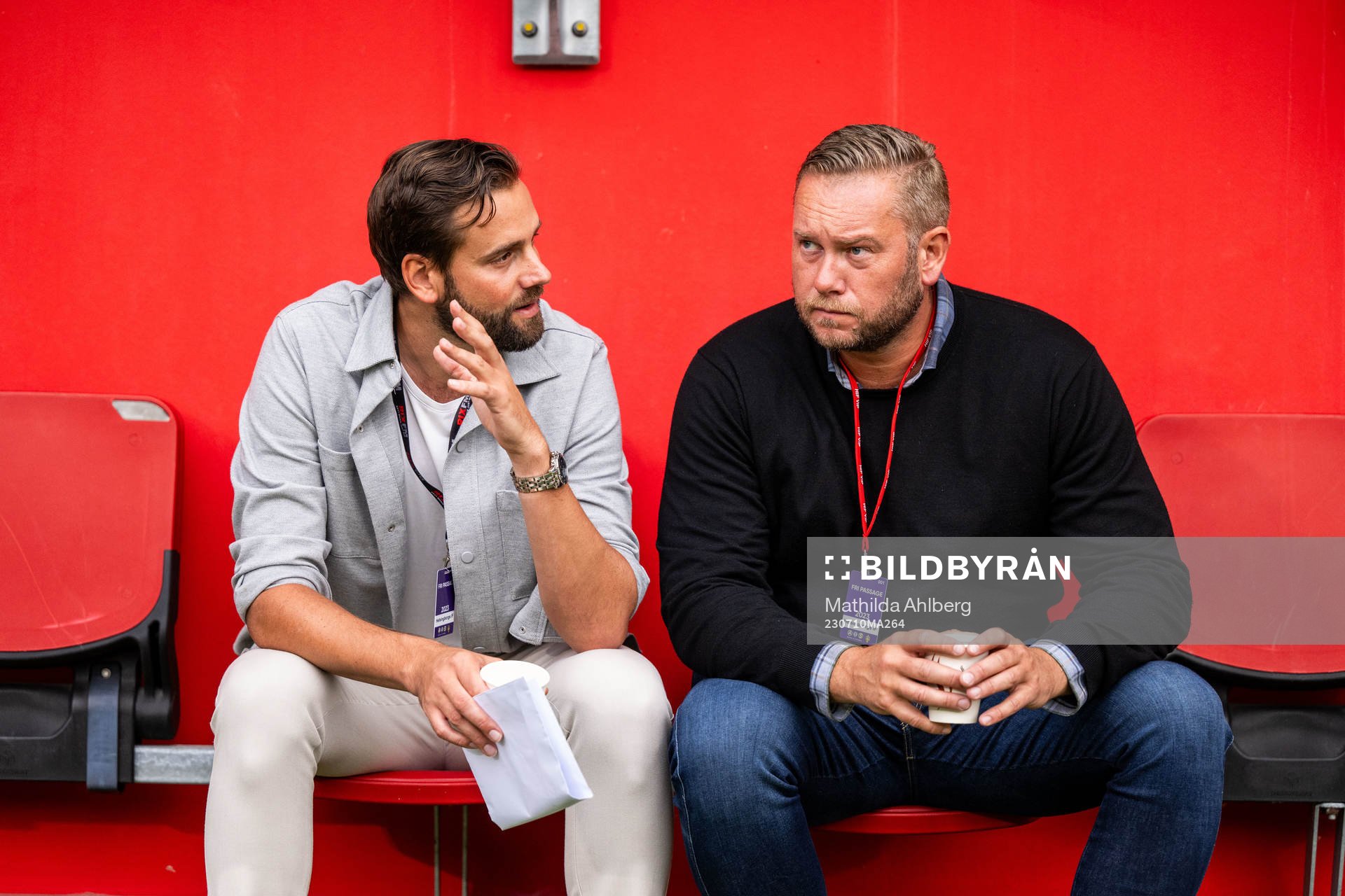 Helsingborgs tillförordnade sportchef  Mikael Dahlberg och