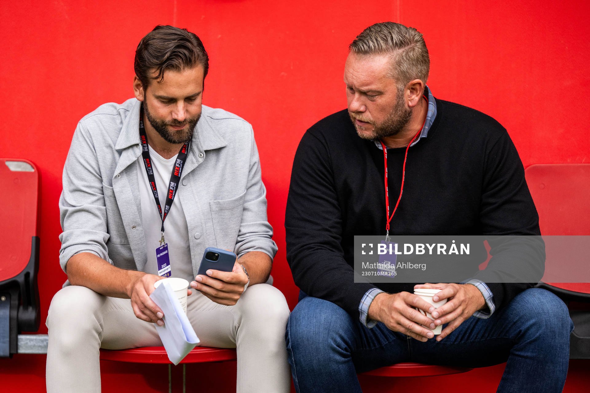Helsingborgs tillförordnade sportchef  Mikael Dahlberg och
