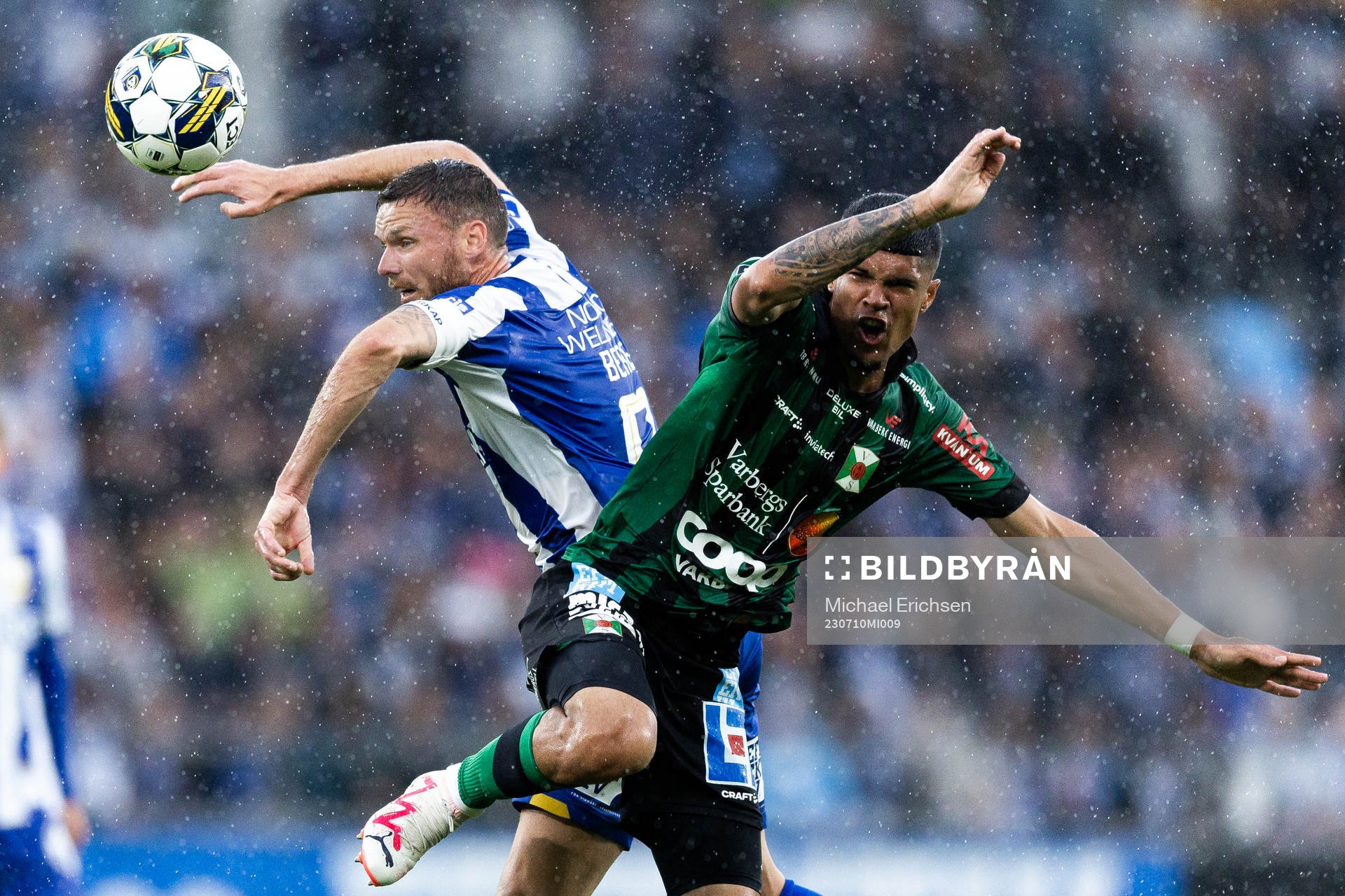 Varbergs Oliver Stanisic och IFK Göteborgs Marcus Berg