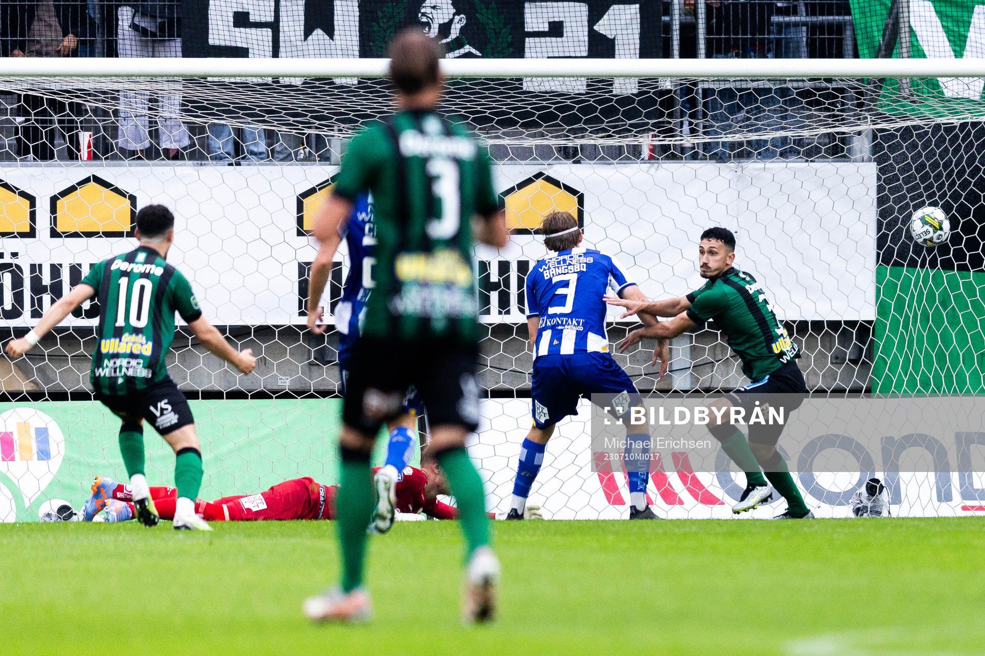 Varbergs Dion Krasniqi gör 0-1 bakom IFK Göteborgs