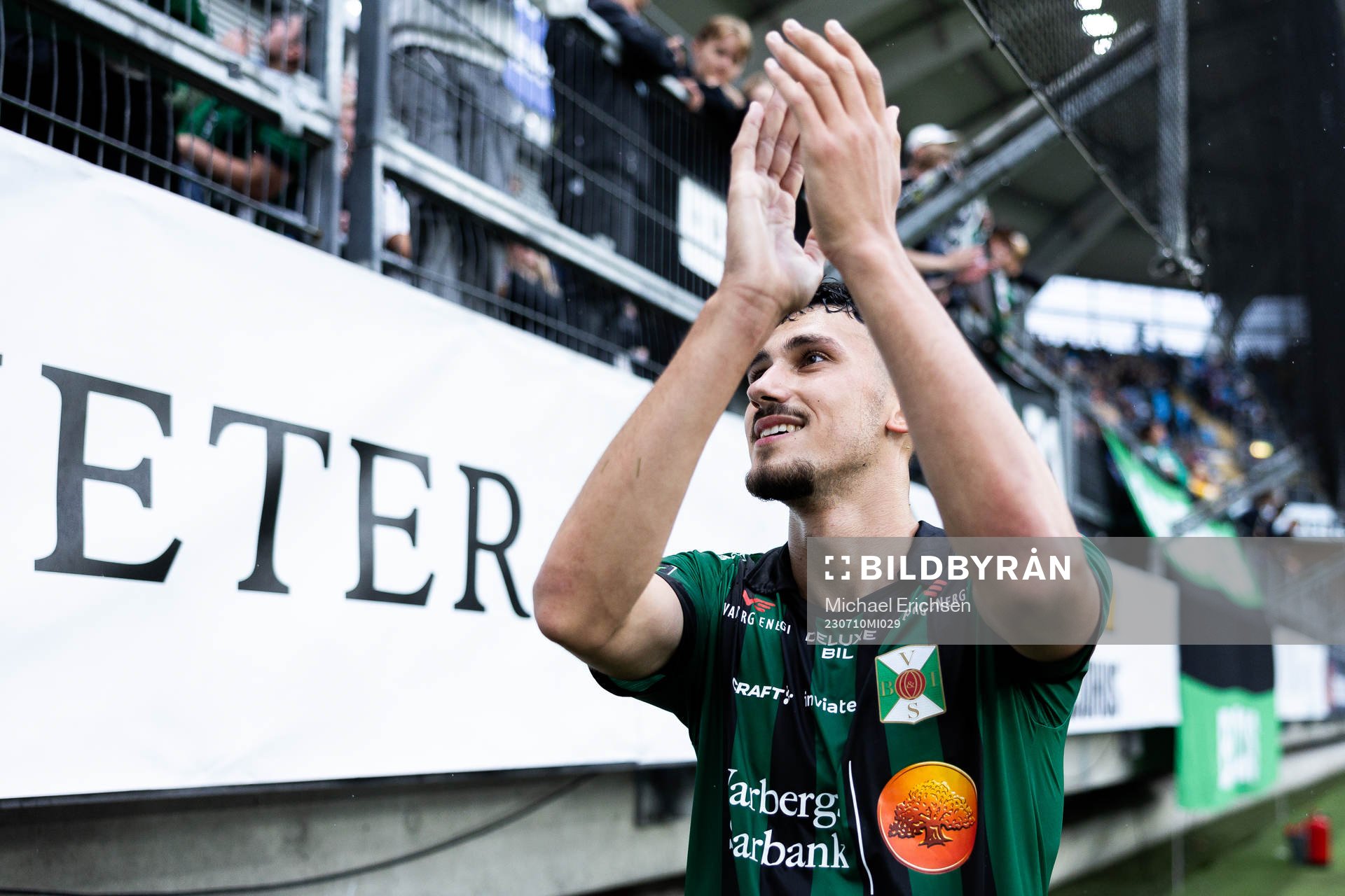 Varbergs Dion Krasniqi tackar publiken