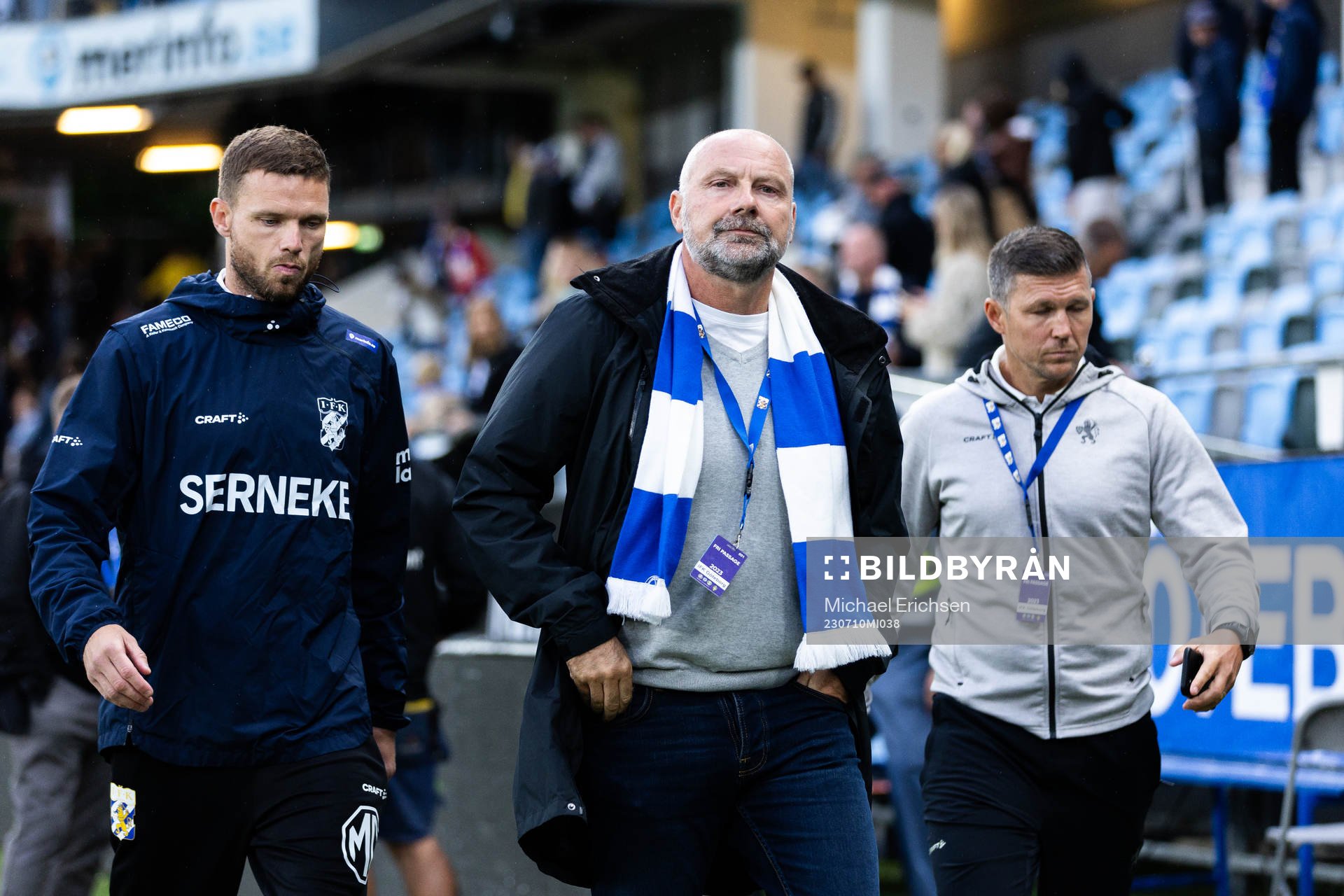 IFK Göteborgs Marcus Berg och klubbdirektör Håkan Mild