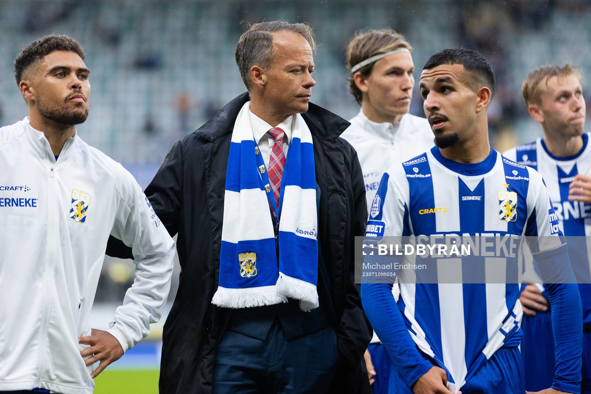 IFK Göteborgs Thomas Santos, ordförande Richard Berkling