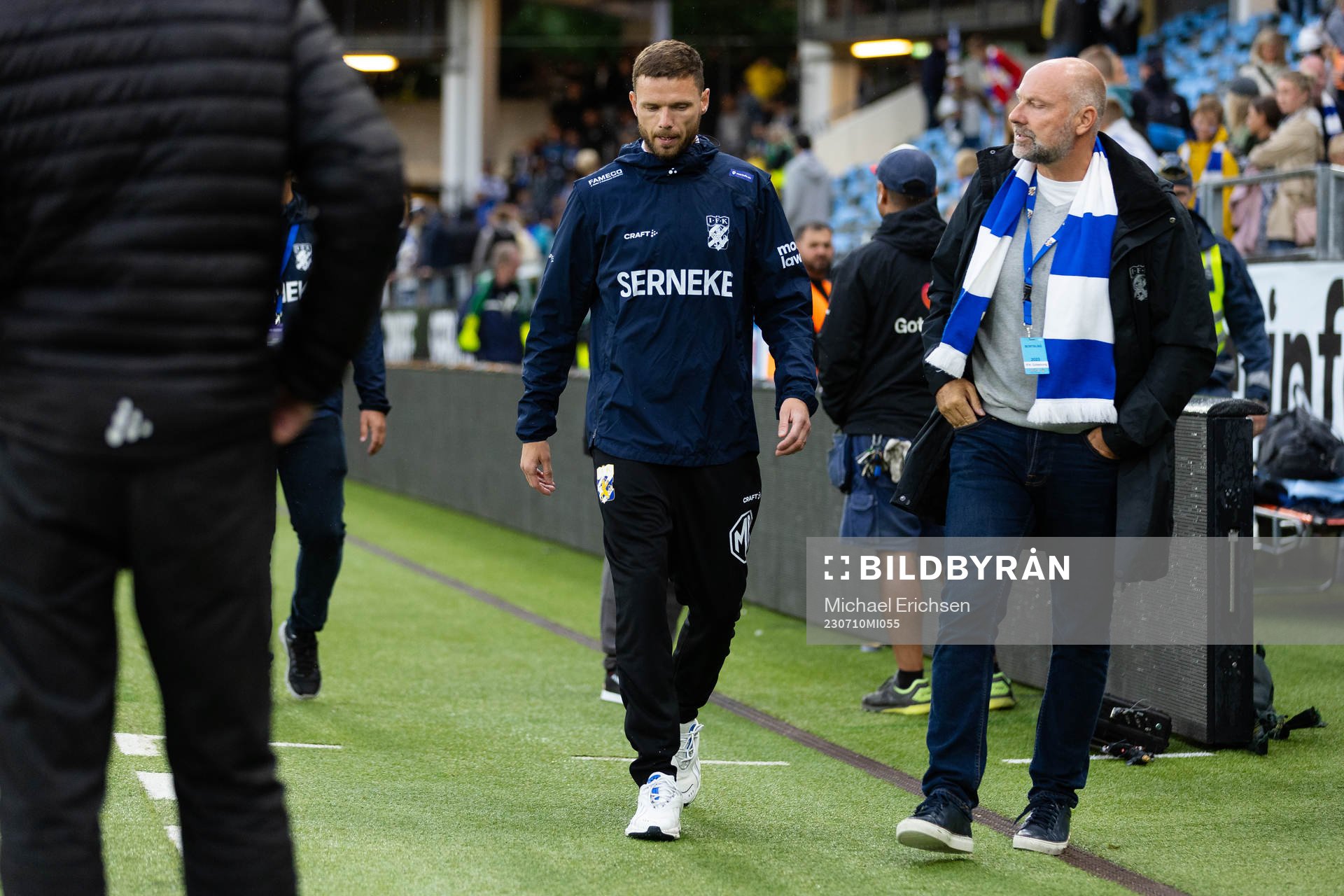 IFK Göteborgs Marcus Berg och klubbdirektör Håkan Mild