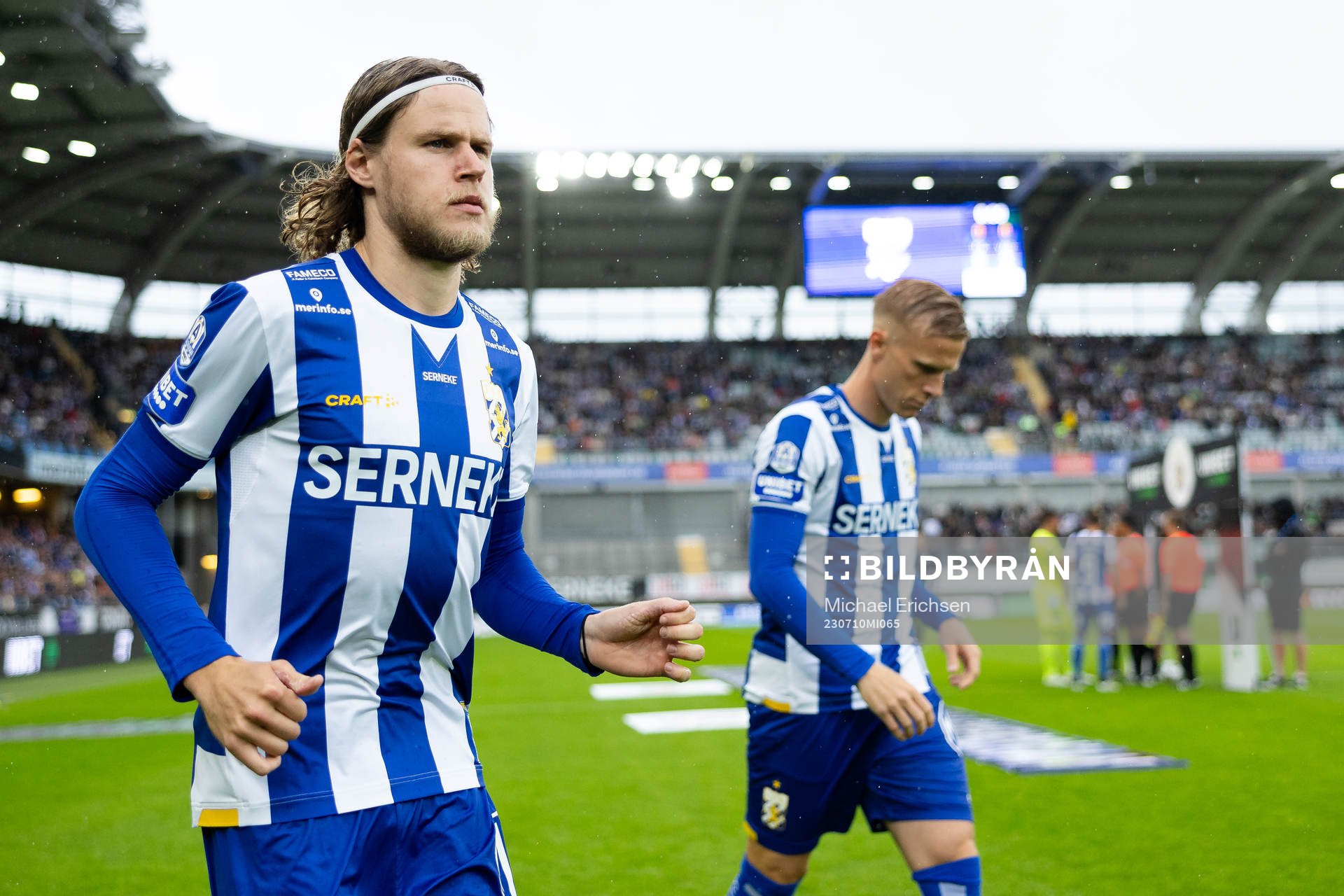 IFK Göteborgs Gustaf Norlin och Oscar Wendt innan