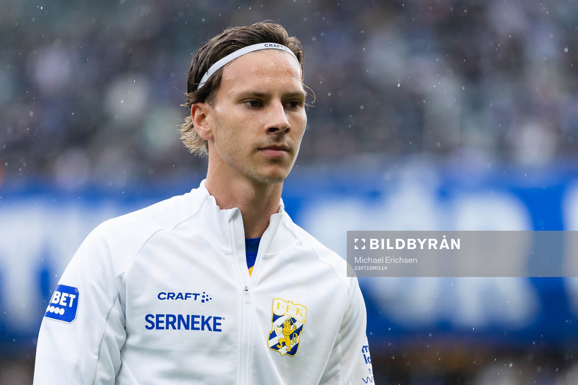 IFK Göteborgs Lucas Kåhed innan fotbollsmatchen i