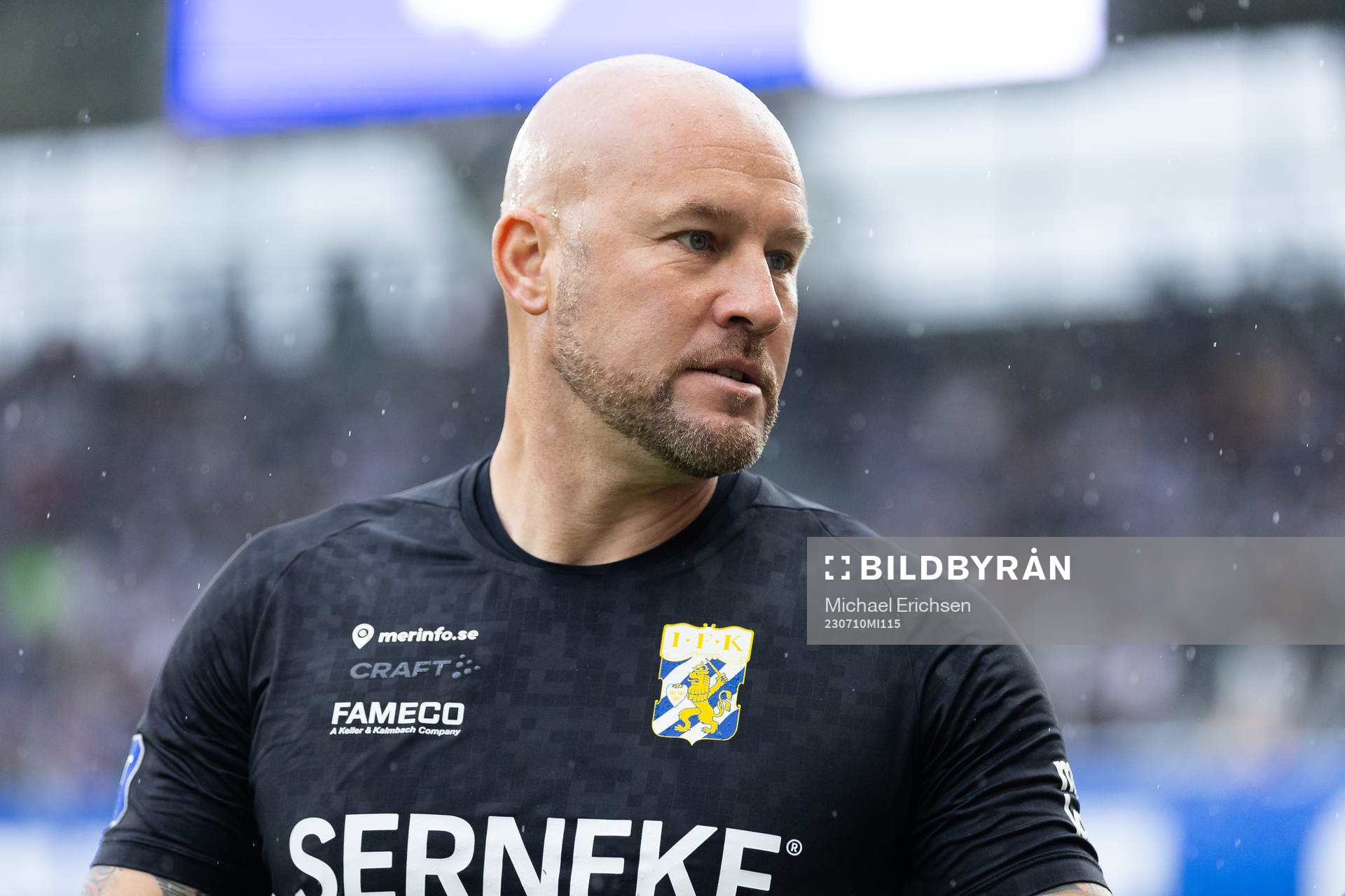 IFK Göteborgs målvaktstränare Lee Baxter innan