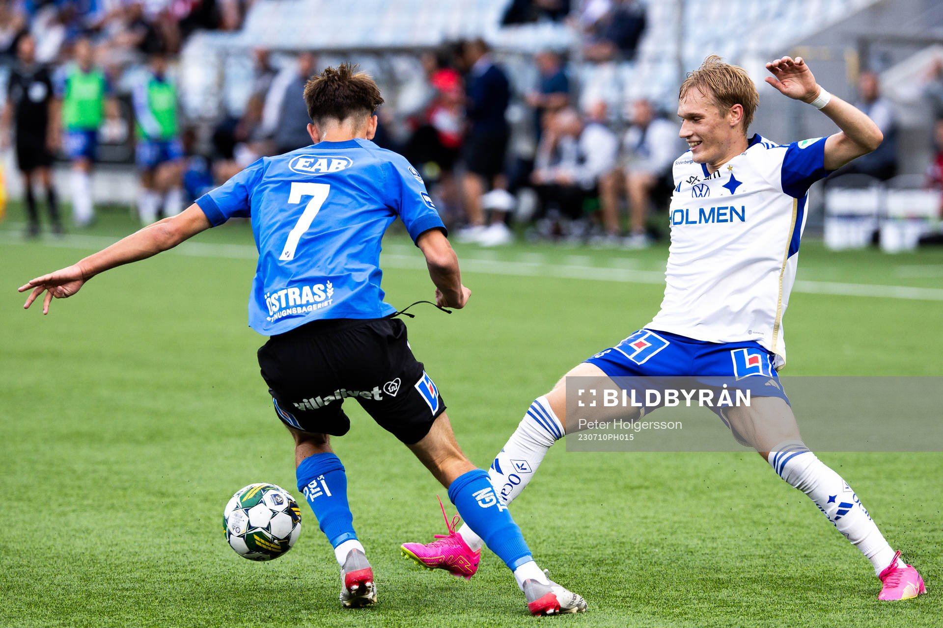 Halmstads Kazper Karlsson och IFK Norrköpings Marcus