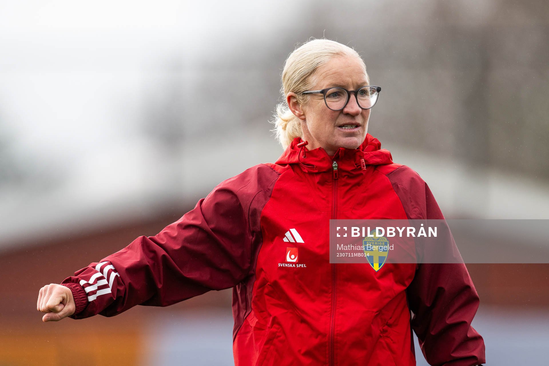 Assistant coach Victoria Sandell of the Swedish women's
