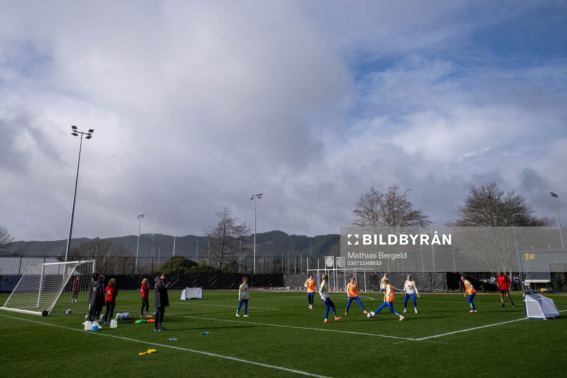 Players of the Swedish women's national football team at a