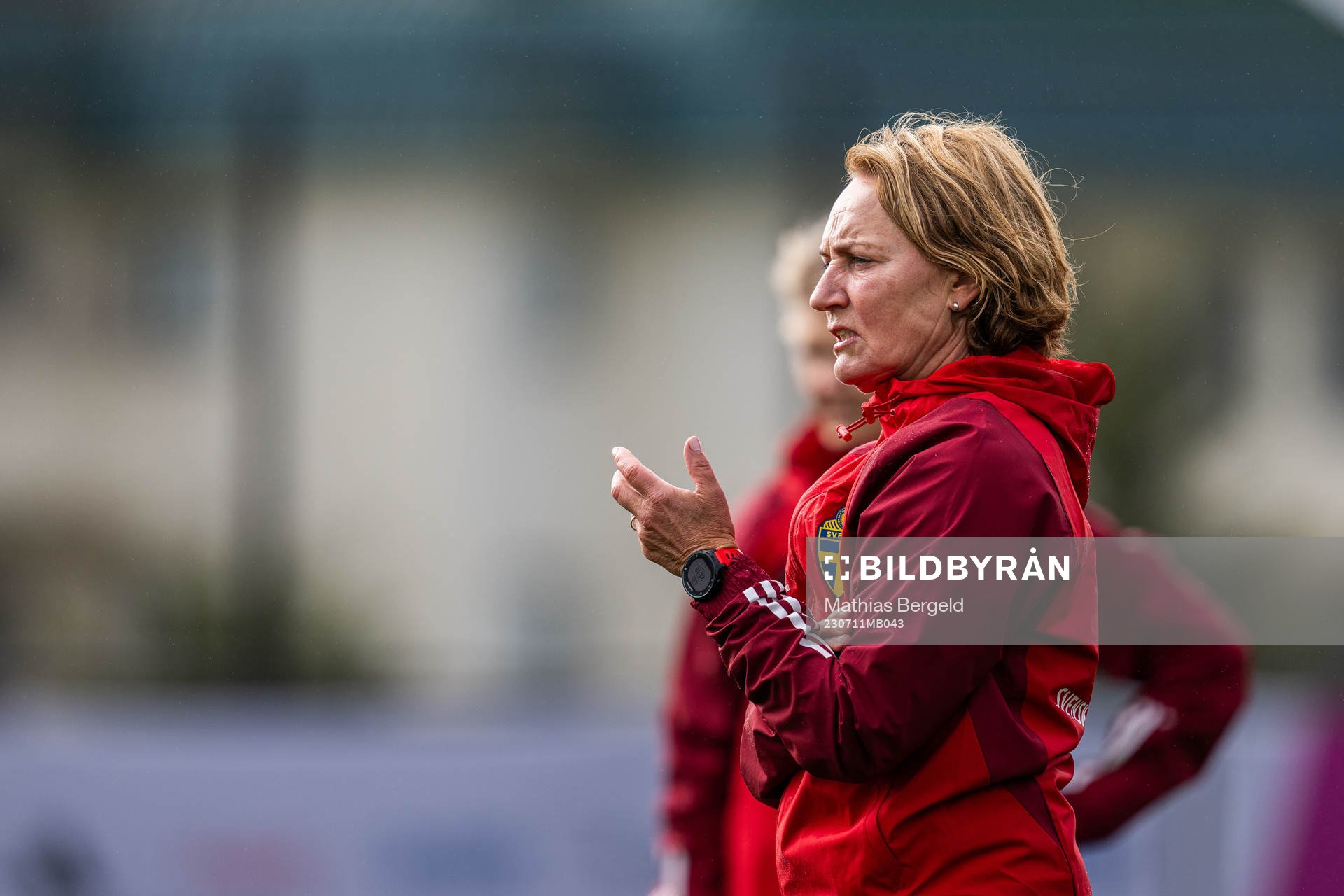 Physio Annica Näsmark of the Swedish women's national