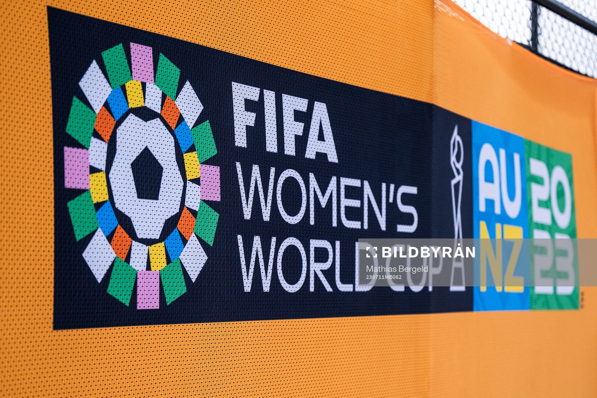 The logo for the FIFA Women's World Cup on July 11, 2023 in Upper Hutt. 