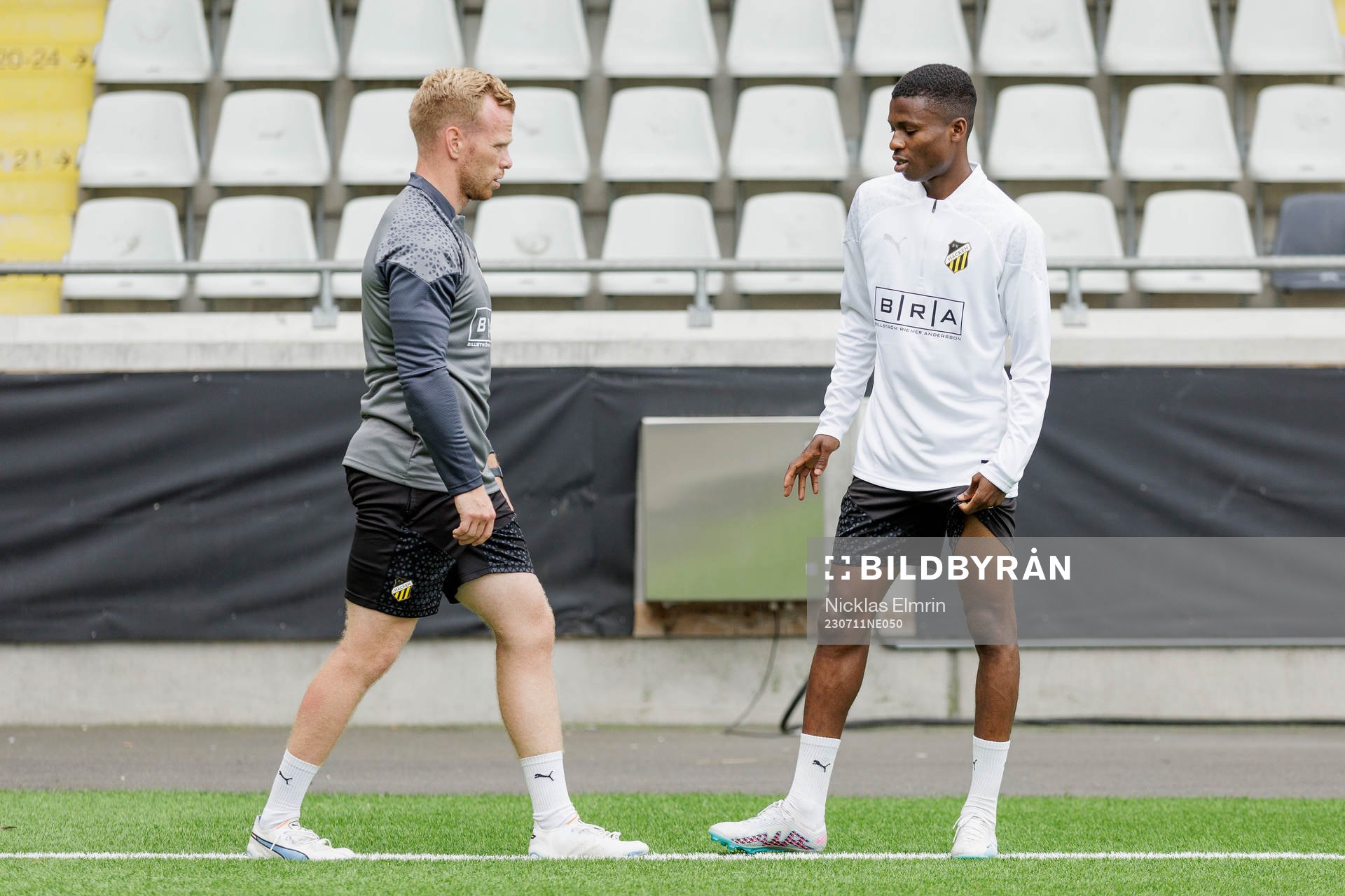 Kári Svensson and Akoua Romeo Amane of Häcken